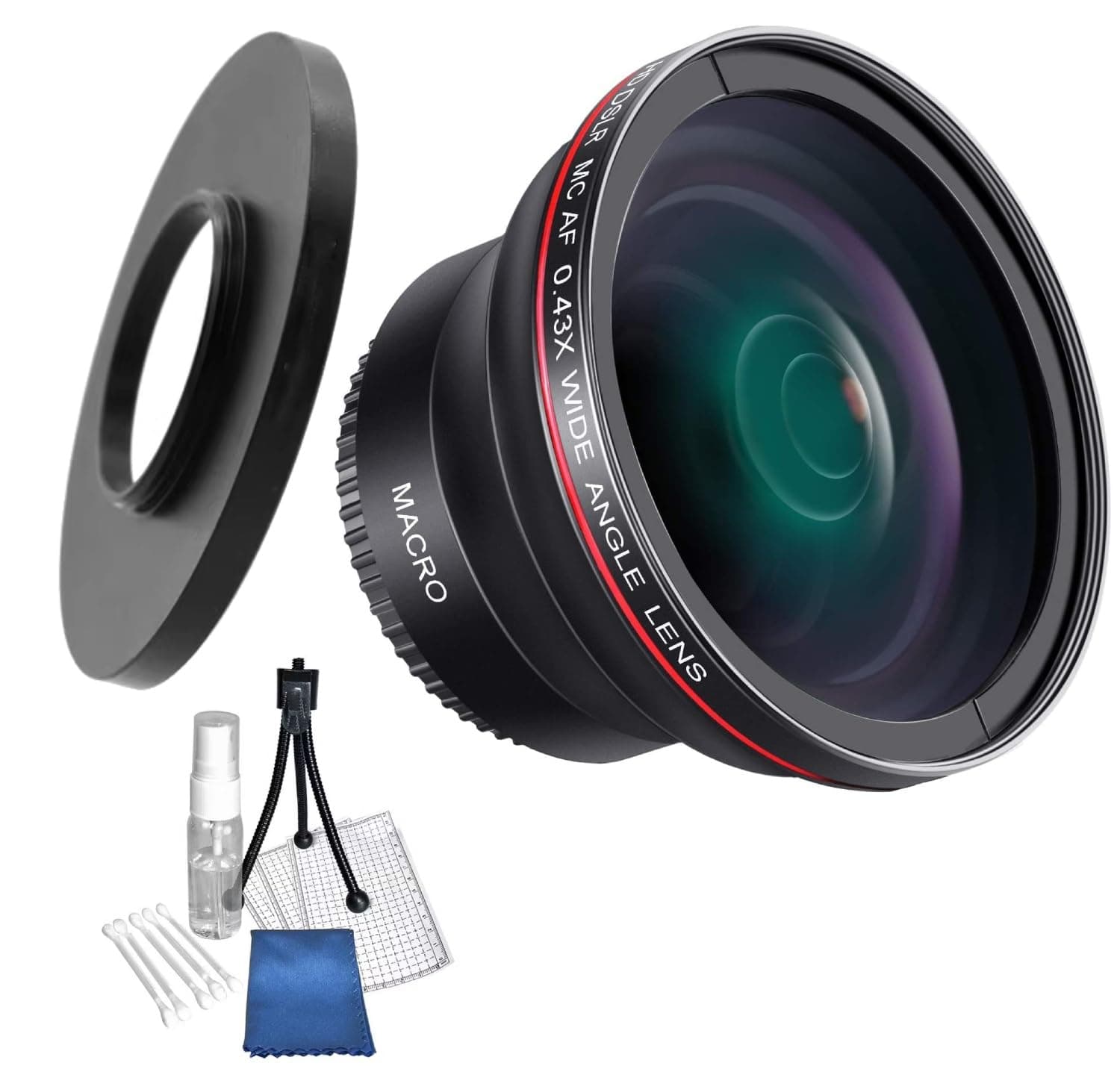 HD 0.45X Wide Angle/W Macro Lens for Sony HCR-CX100,CX110,Compatible with 37mm CAMCORDERS (Ring Adapter Included)