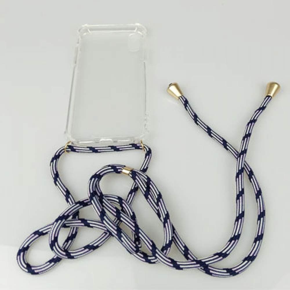 YLBES Transparent Soft TPU Cell Phone Case With Lanyard Necklace Shoulder Neck Strap Rope Cord for iphone x xs