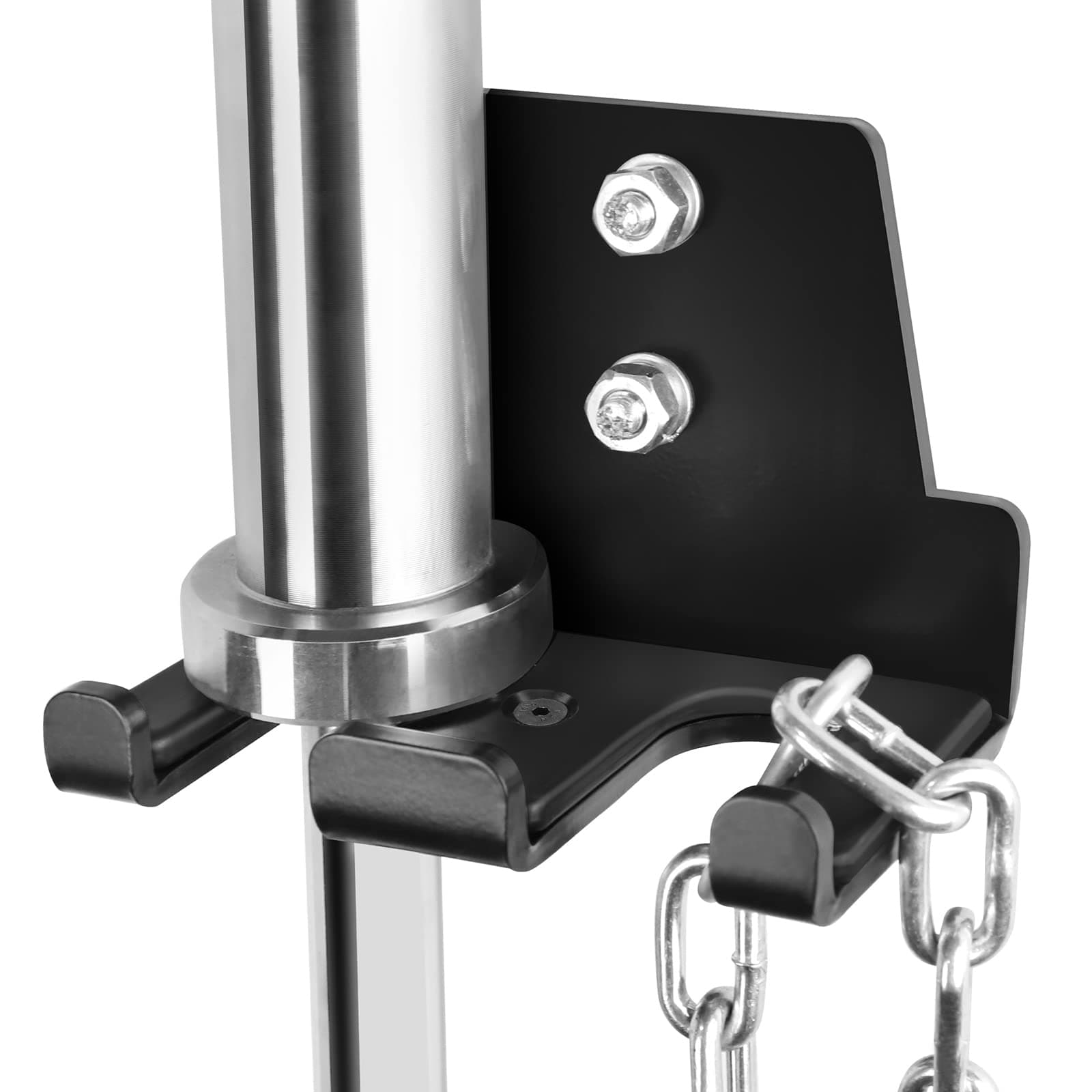 Barbell Holder Wall Mount Vertical Storage for Concrete Wall Wood Stud, 176lbs Weight Capacity, 3GA Steel Constructed (Mounting Hardware Included)