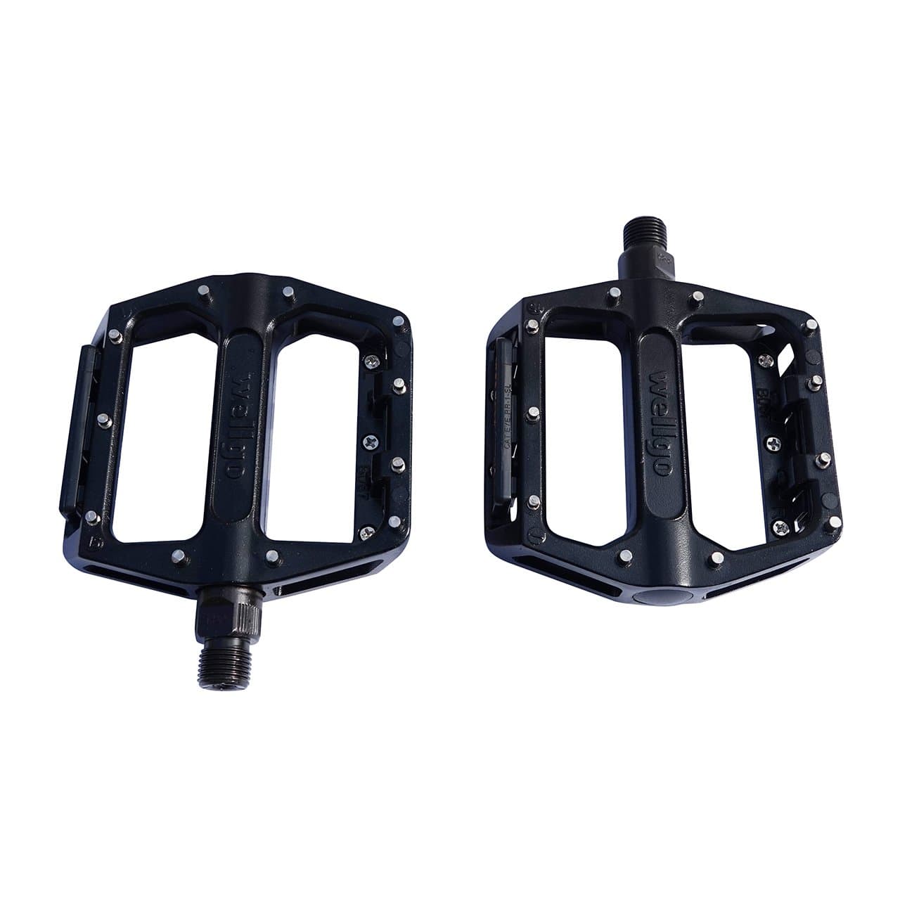 New Wellgo B087U Ball Bearing Alloy Mountain BMX Pedal with Reflector Black