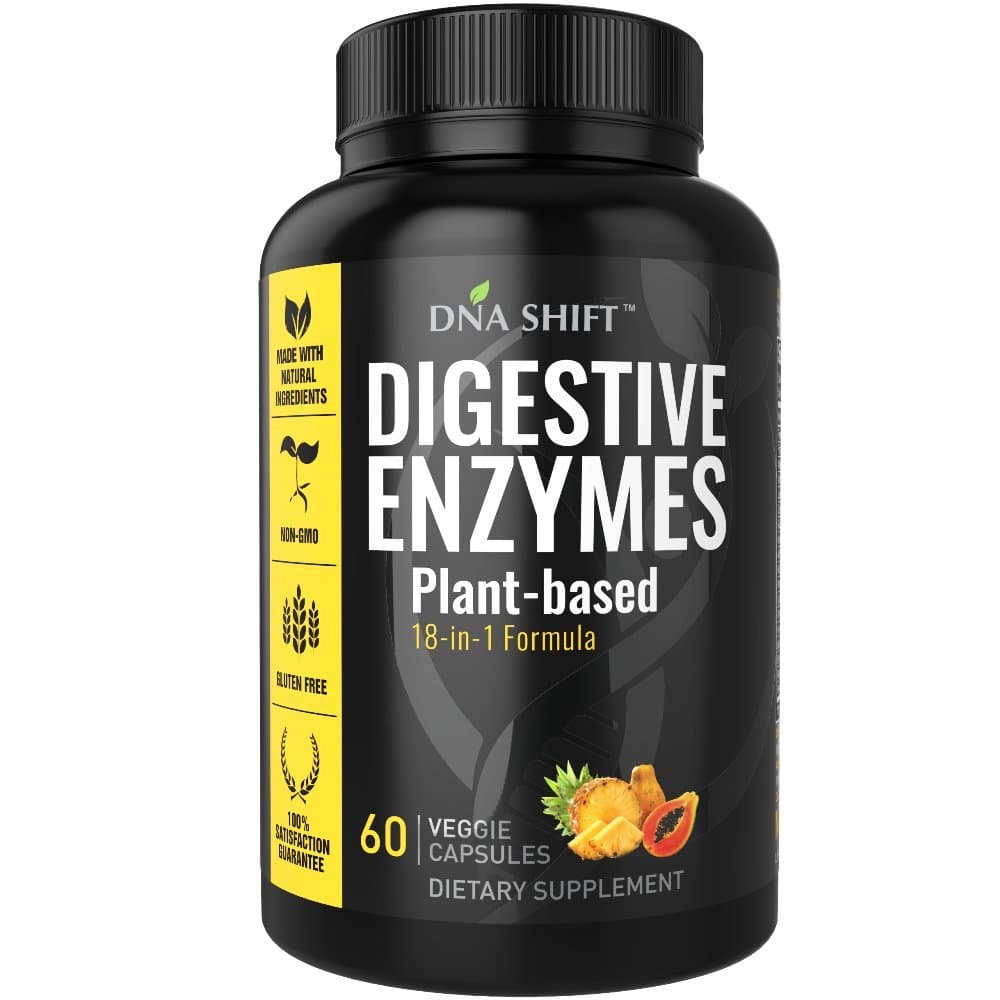 Digestive Enzymes for Men and Women - Enzymes Best for Gut Health & Digestive Health - Ultra Digestive Enzymes May Ease Constipation, Bloating & Gas - Mealtime Discomfort- All Diets - 60 CT