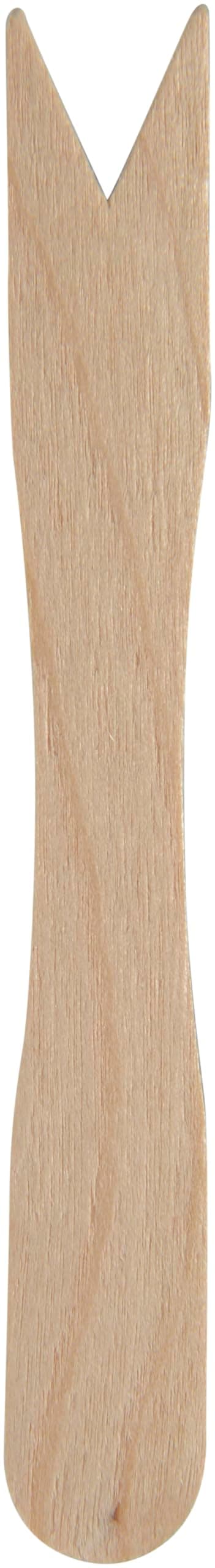 ABENA Disposable Wooden Mini Forks | Pack of 100 | 8.5cm | Perfect for Fish and Chips | Ideal for Graze Tables