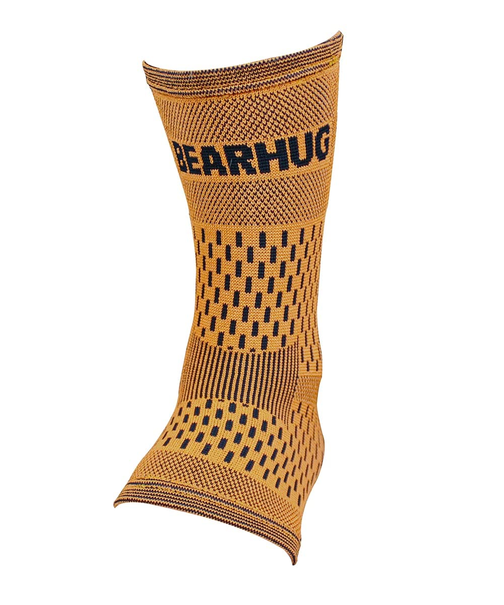 Bearhug Ankle Support for Men and Women - Ankle Brace for Sprained Ankle, Ligament Damage and Achilles Tendonitis Support - Bamboo Ankle Strap for Sports, Running, Gym, XXL