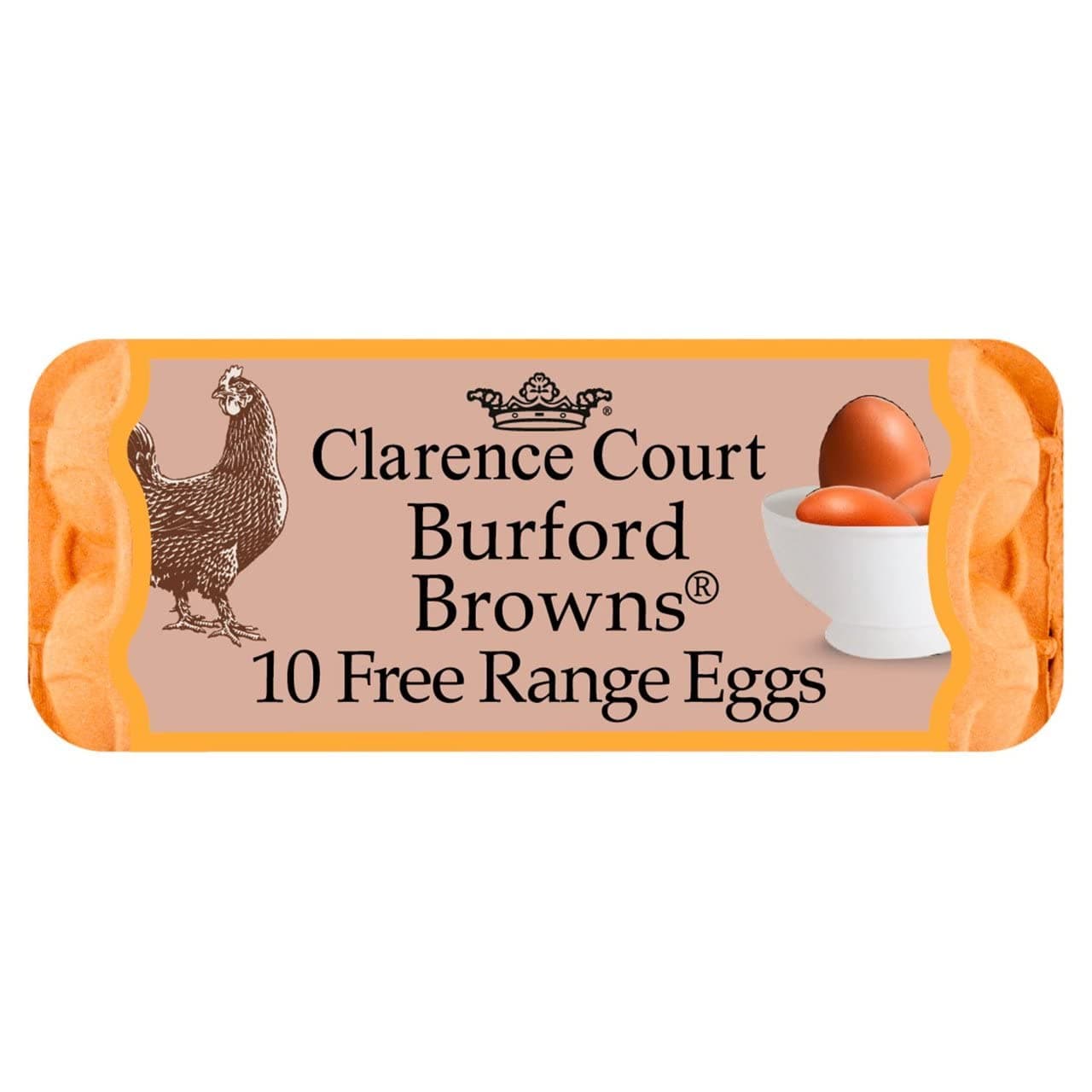Clarence Court Burford Brown Mixed Free Range Eggs, 10 pack