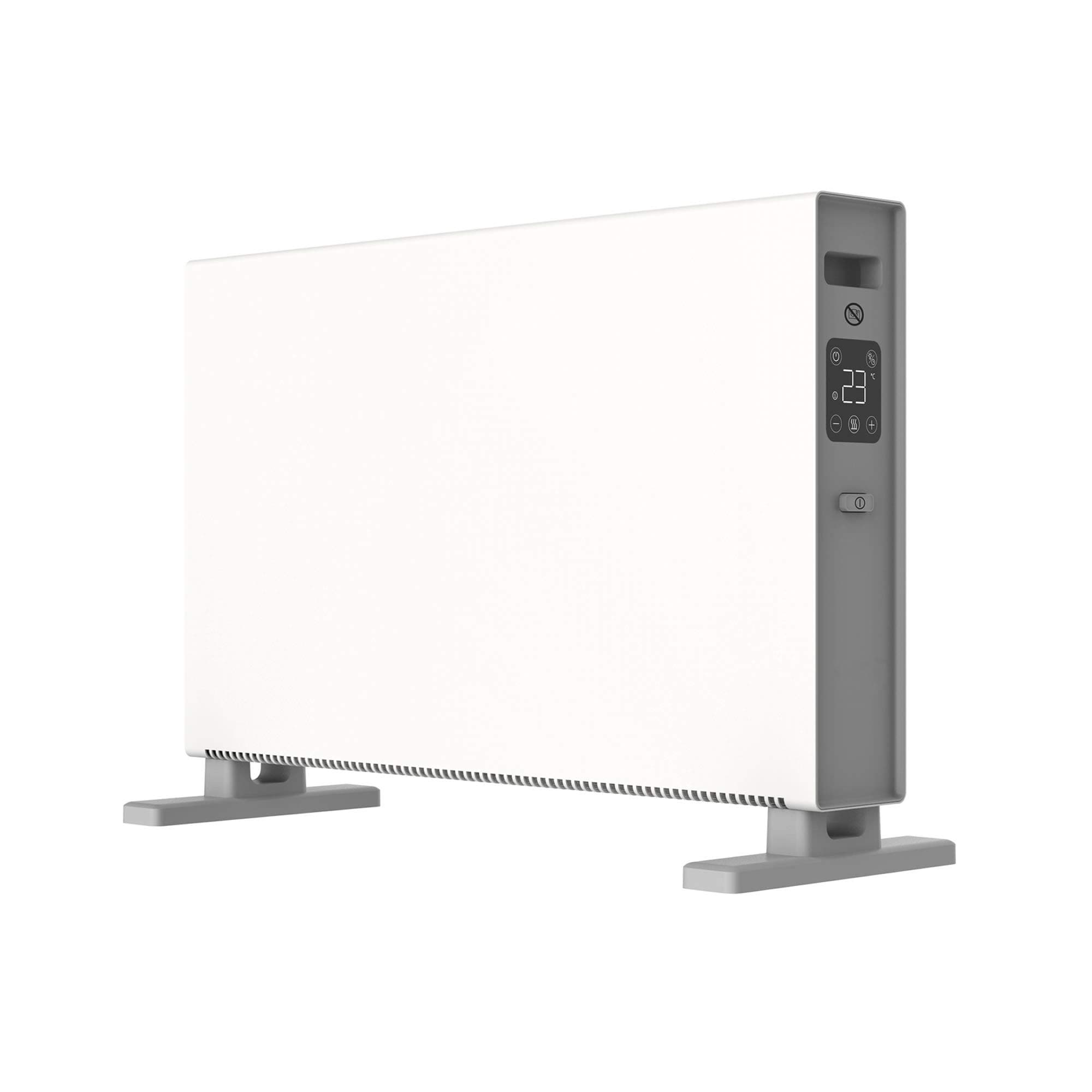 MYLEK Convector Heater Electric Free Standing 2000W Thermostat Radiator, Digital Display, With Timer & Anti-Frost - Oil Free Low Energy - Portable for Homes, Work, Garages, Conservatories, Caravans