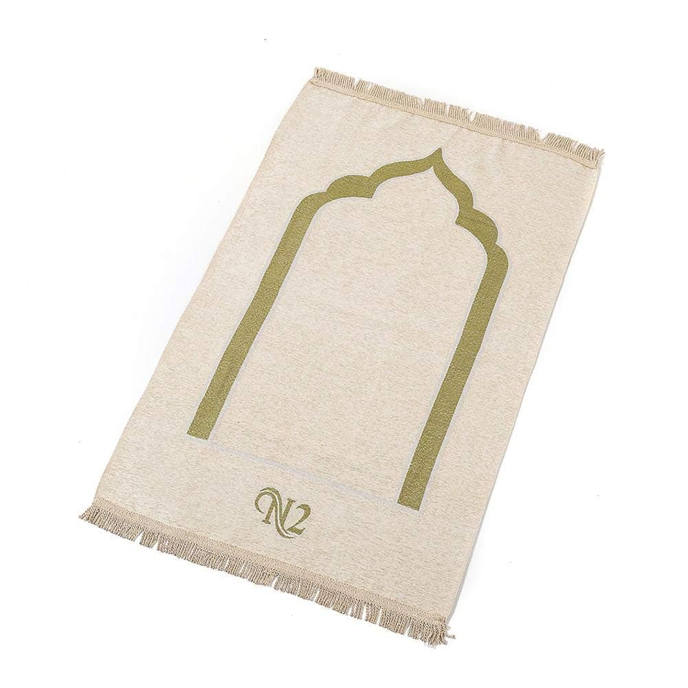 Blueyouth Carpet,Chenille Muslim Prayer Worship Carpet Retro Floor Mats Soft Cotton Islamic Prayer Rug Decor Prayer(70cm110cm )