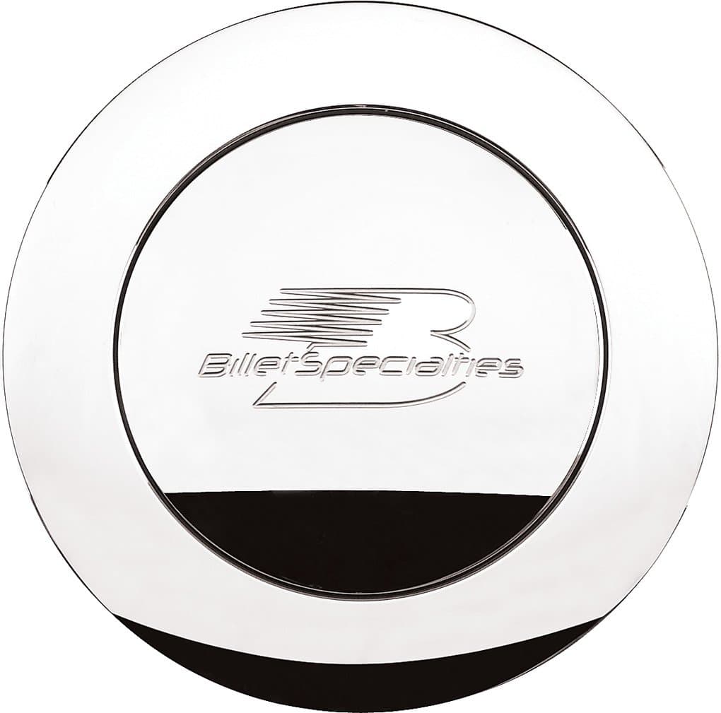 Billet Specialties 32625 Polished Large Billet Logo Horn Button