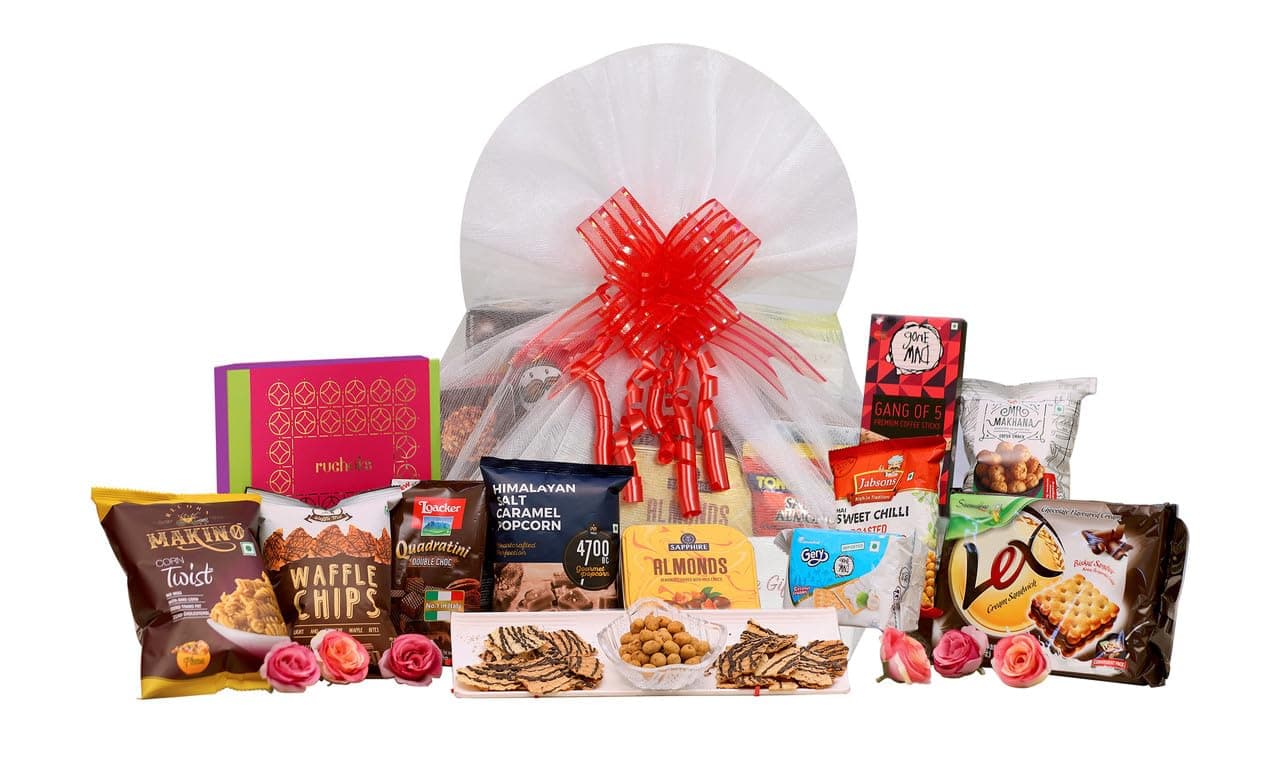 Delightful Gourmet Gift Hamper|Gift For Family, Friends, Clients, Mens And Womens,Caramel,Makino,2.9 Kilogram