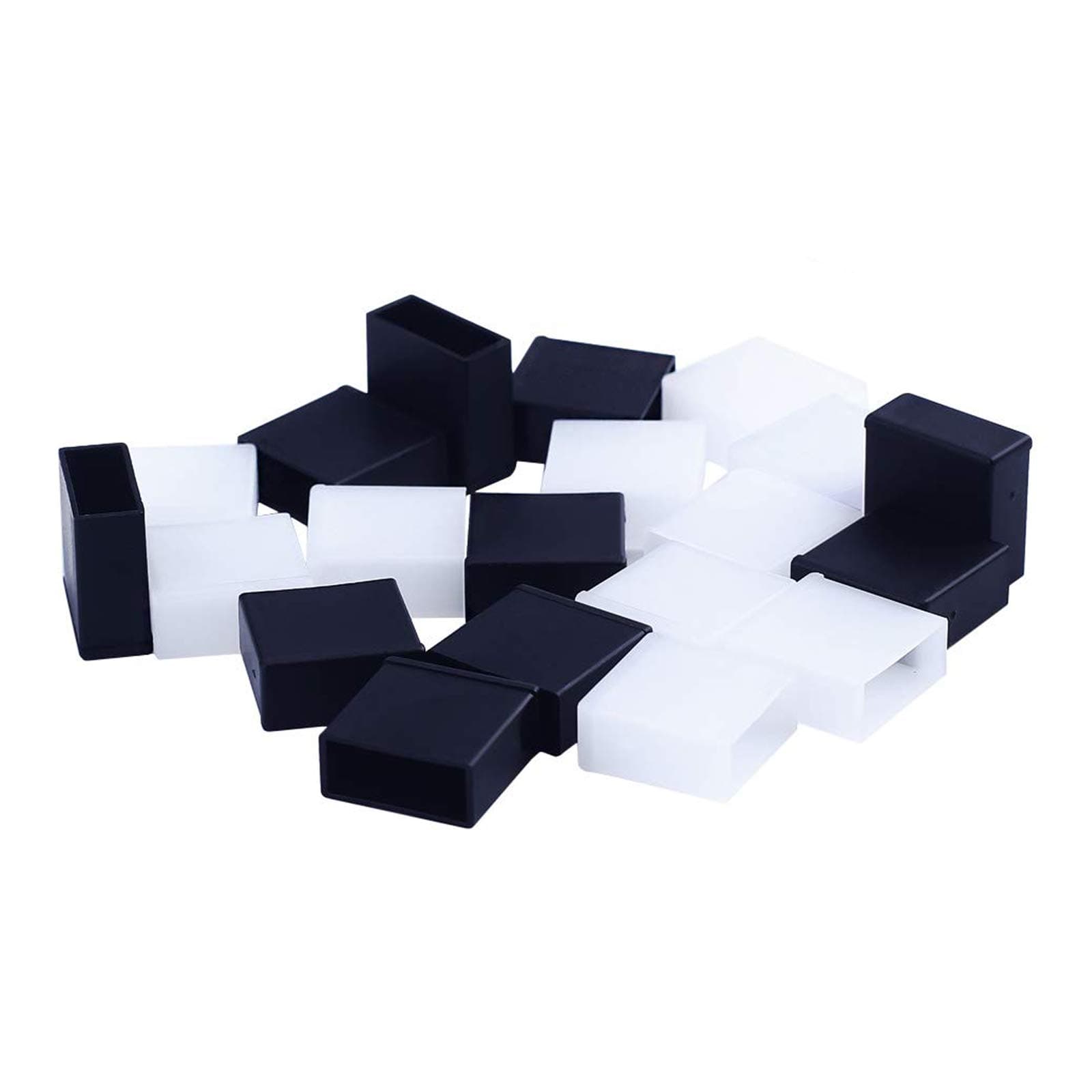 BUSHIBU USB Cover Cap, 20 Pcs Black Clear Plastic USB A Male Anti-Dust Plug Cover for Personal Computer