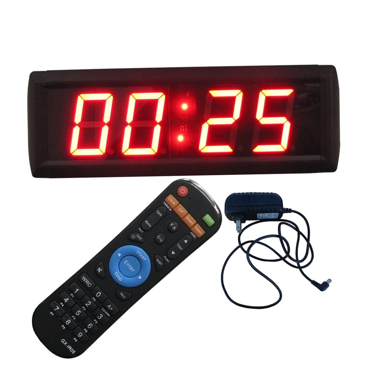 2.3" Countdown Timer with Real Time Clock LED Digital Wall Clock Brightness Adjustment