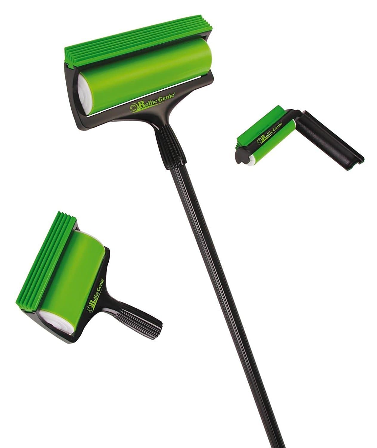 Amazing Reusable Washable Sticky Rollie Genie 3 Piece Roller Set - Sticky Lint Hair Fluff Remover