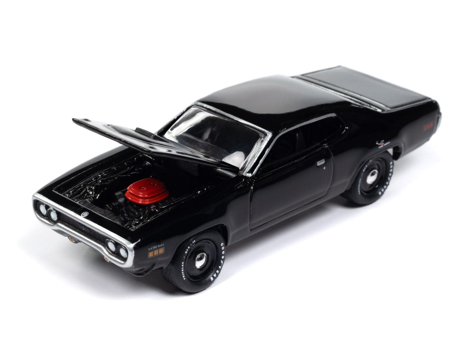 1971 Plymouth Road Runner Black Mecum Auctions Limited Edition to 2496 Pieces Worldwide Hobby Exclusive Series 1/64 Diecast Model Car by Johnny Lightning