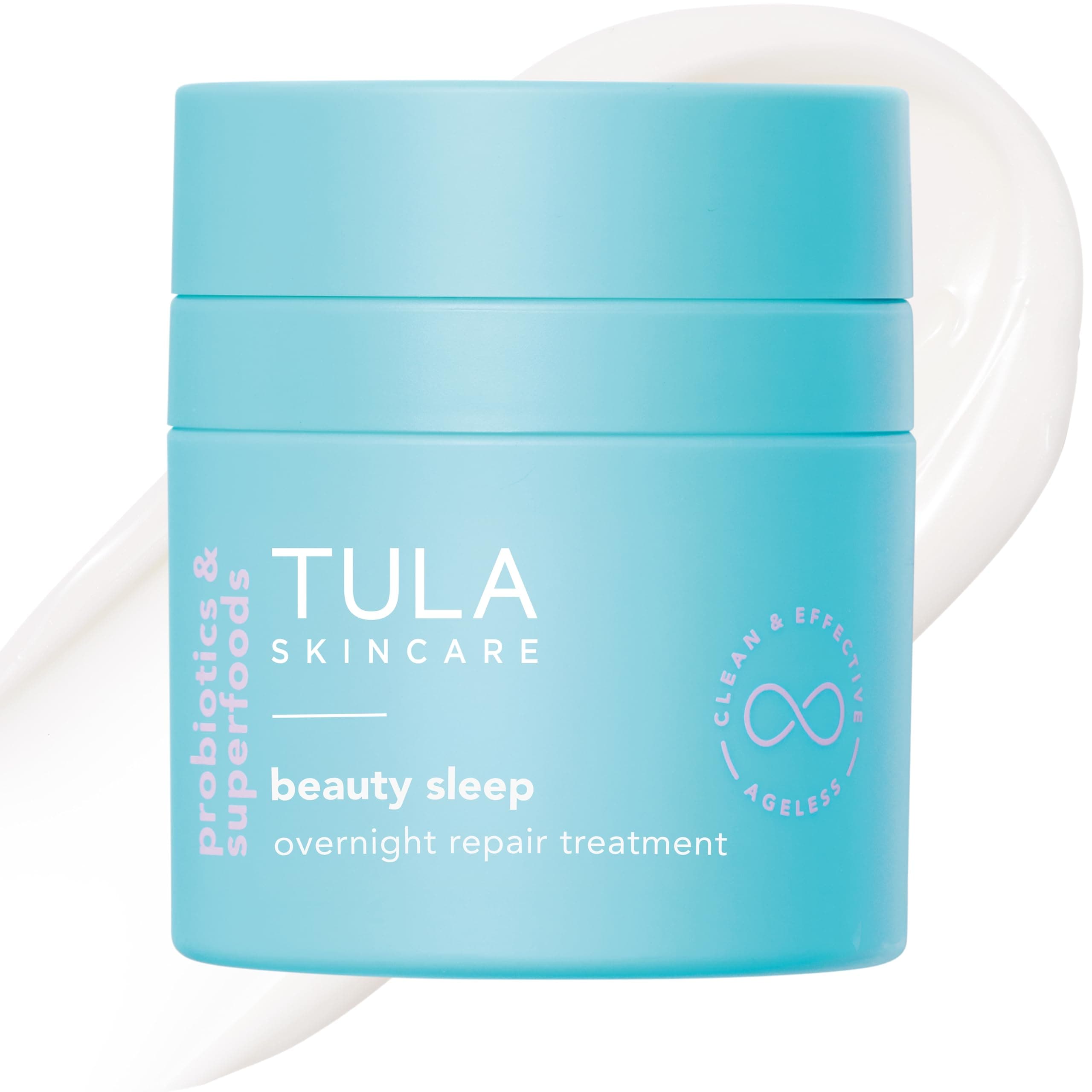 TULA Probiotic Skin Care Beauty Sleep Overnight Repair Treatment | Ageless is the New Anti-Ageing, Night Cream, Contains Na.