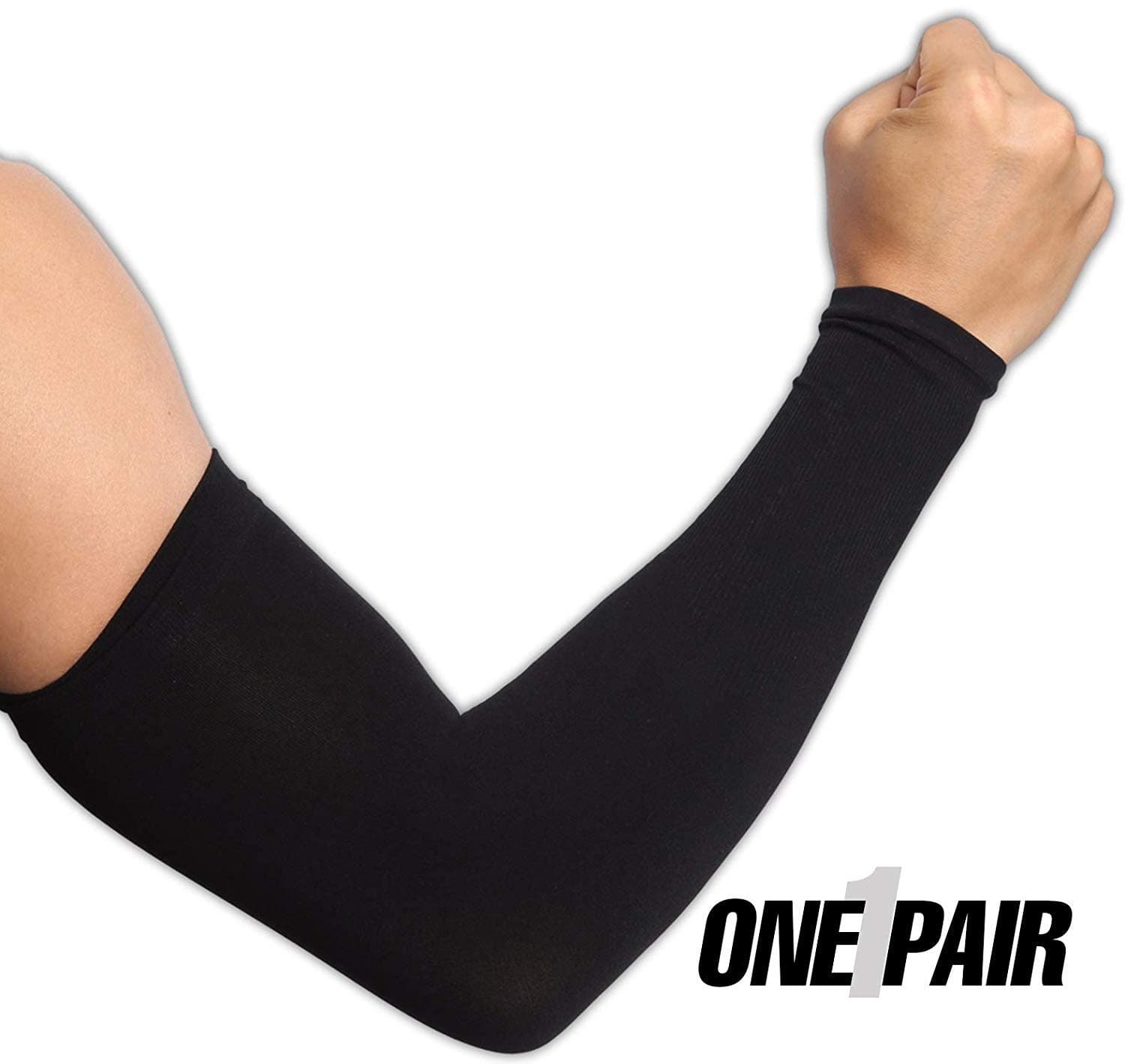 UV Protection Cooling Arm Sleeves - UPF 50 Long Sun Sleeves for Men & Women for Cycling Driving Running Basketball Football & Outdoor Activities Performance Stretch & Moisture Wicking