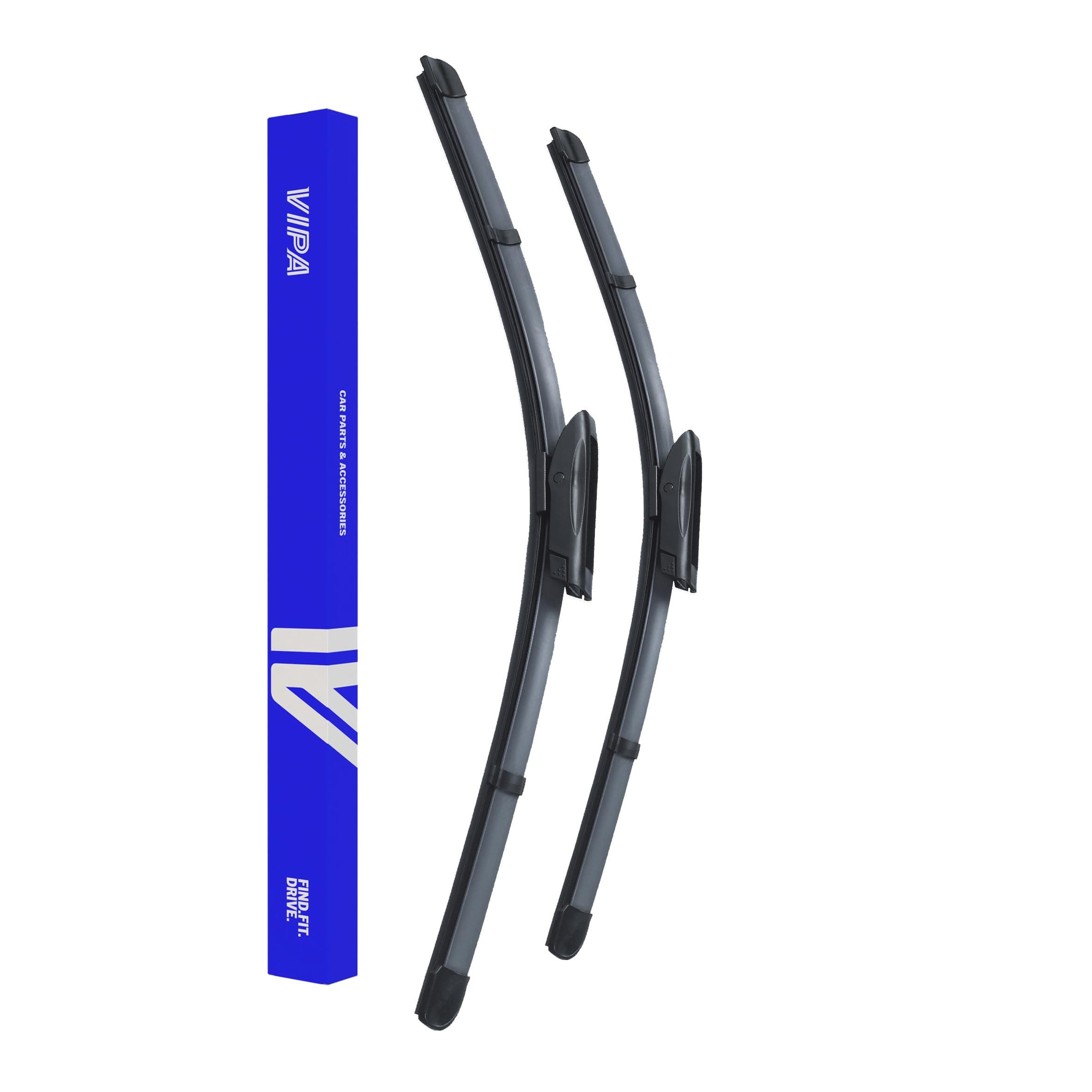 Vipa Car Parts Premium Wiper Blade Kit | Fits: CITROEN DS3 Hatchback (Nov 2009 to Jul 2015) | All-Weather Performance | Durable, Streak-Free Windshield Wipers | Easy Installation