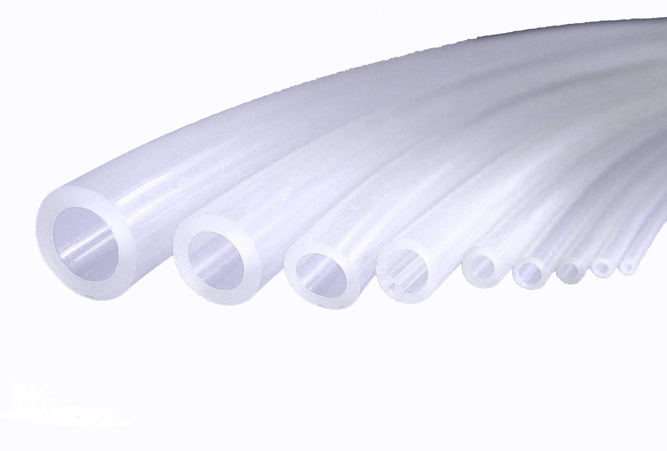 Flexible Silicone Rubber Tube, 10mm ID x OD 15mm, Wall Thickness 2.5mm, Water or Air Hose Pipe 5 Meters for Pump Transfer