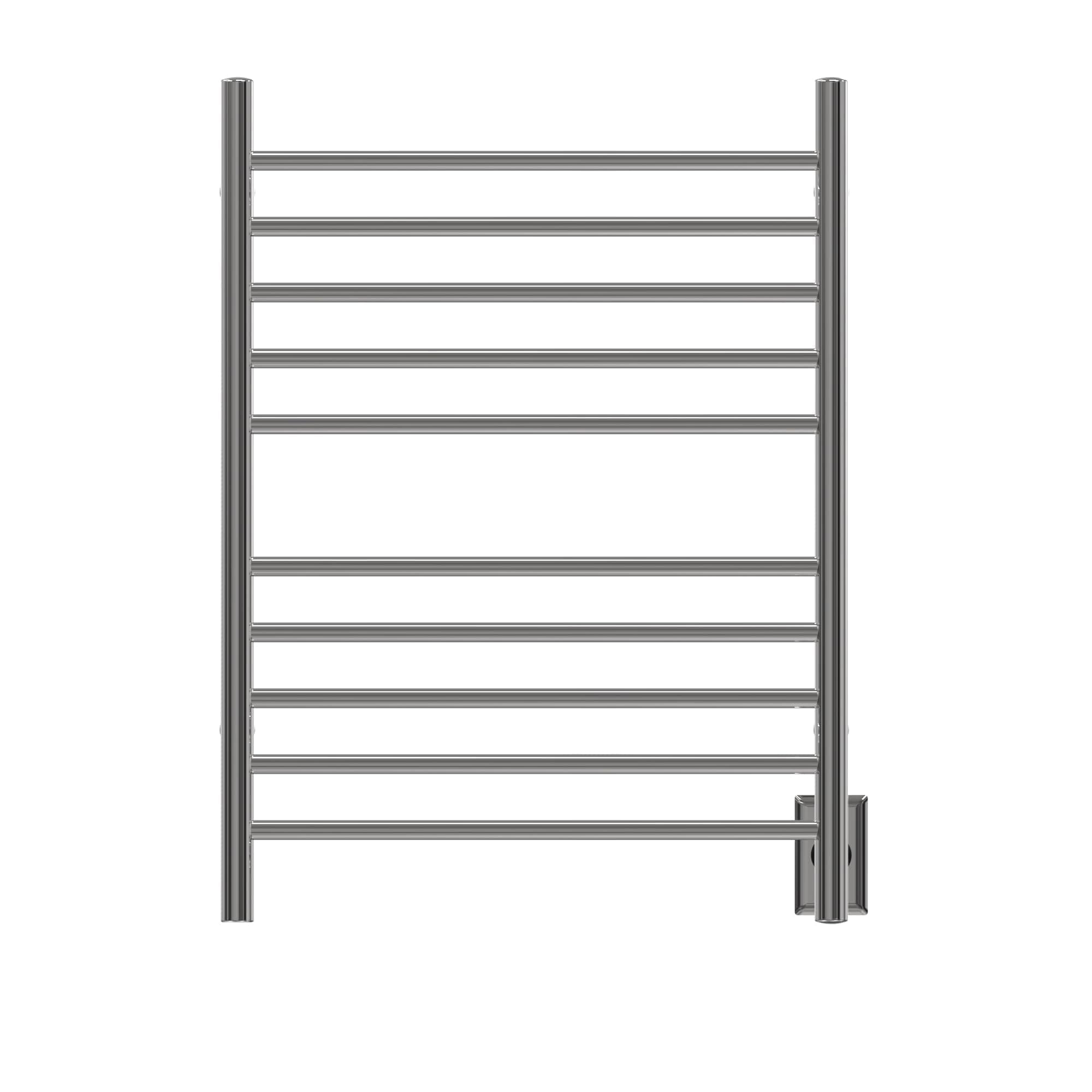 Amba RWH-SP Radiant Hardwired + Plug-in Combo Straight 10 Bar Towel Warmer in Polished