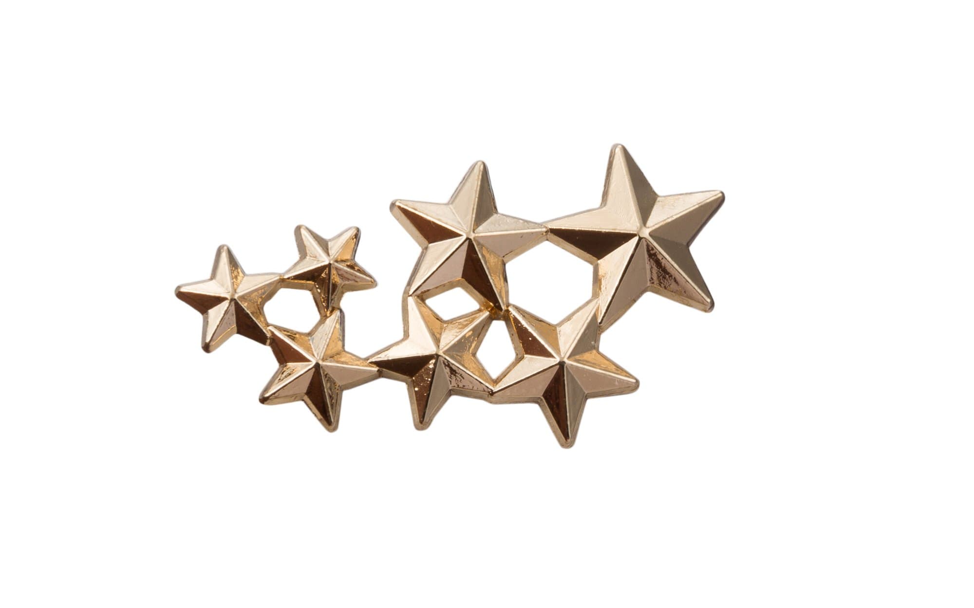 AVARON PROJEKT Metal Stars Lapel Pin for Men (Golden)