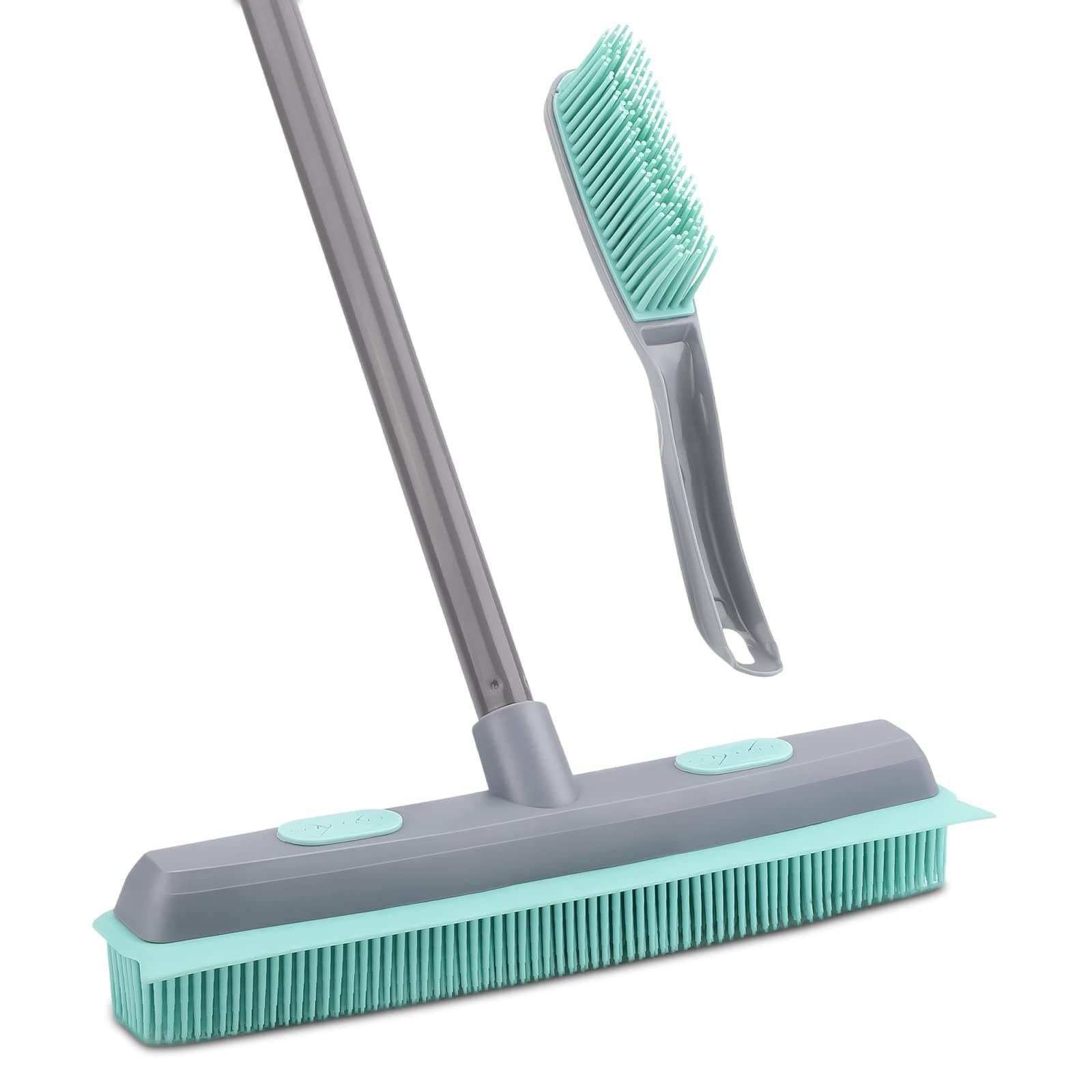 Rubber Broom & Pet Hair Brush Set