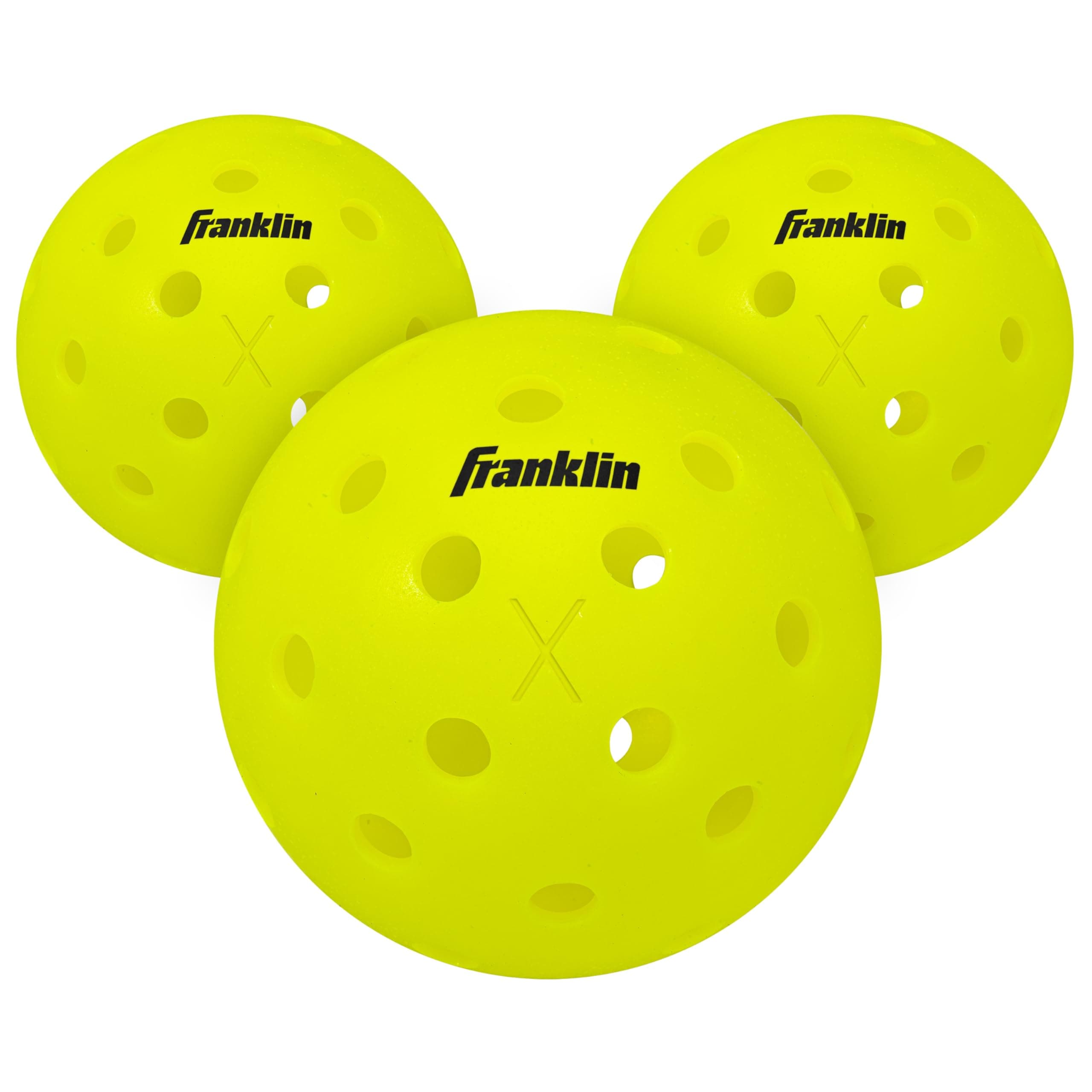 Plastic X-40 Performance Outdoor Pickleballs, Yellow