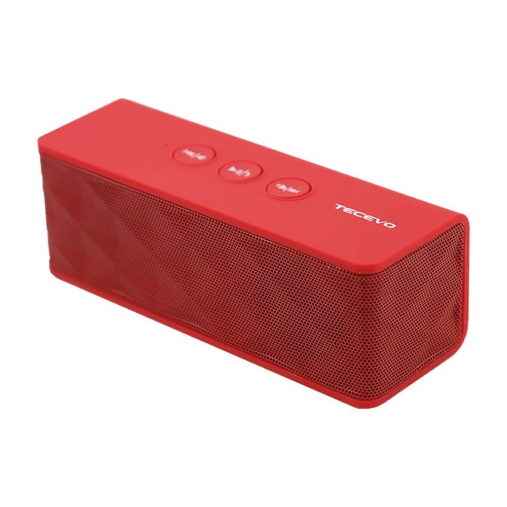 T4 NFC Bluetooth Wireless Speaker With Enhanced Bass Portable & Rechargeable Built-in Microphone 10W RMS - Red