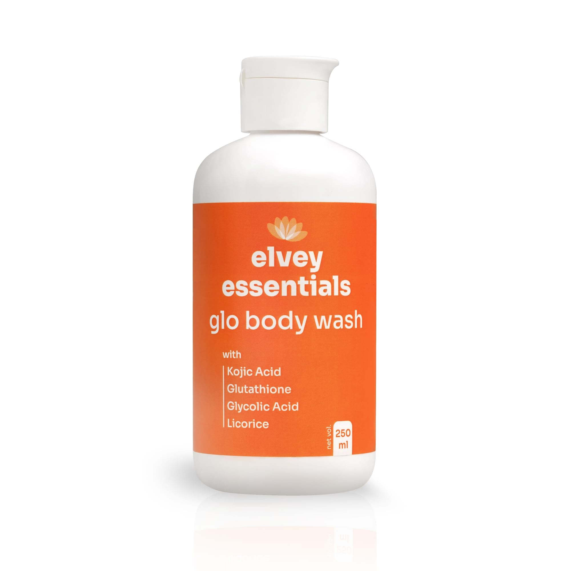 Glo 2% Kojic Acid Brightening Body Wash | Glutathione, Glycolic Acid & Arbutin For Body Brightening, Tan Removal & Glow (200Ml)