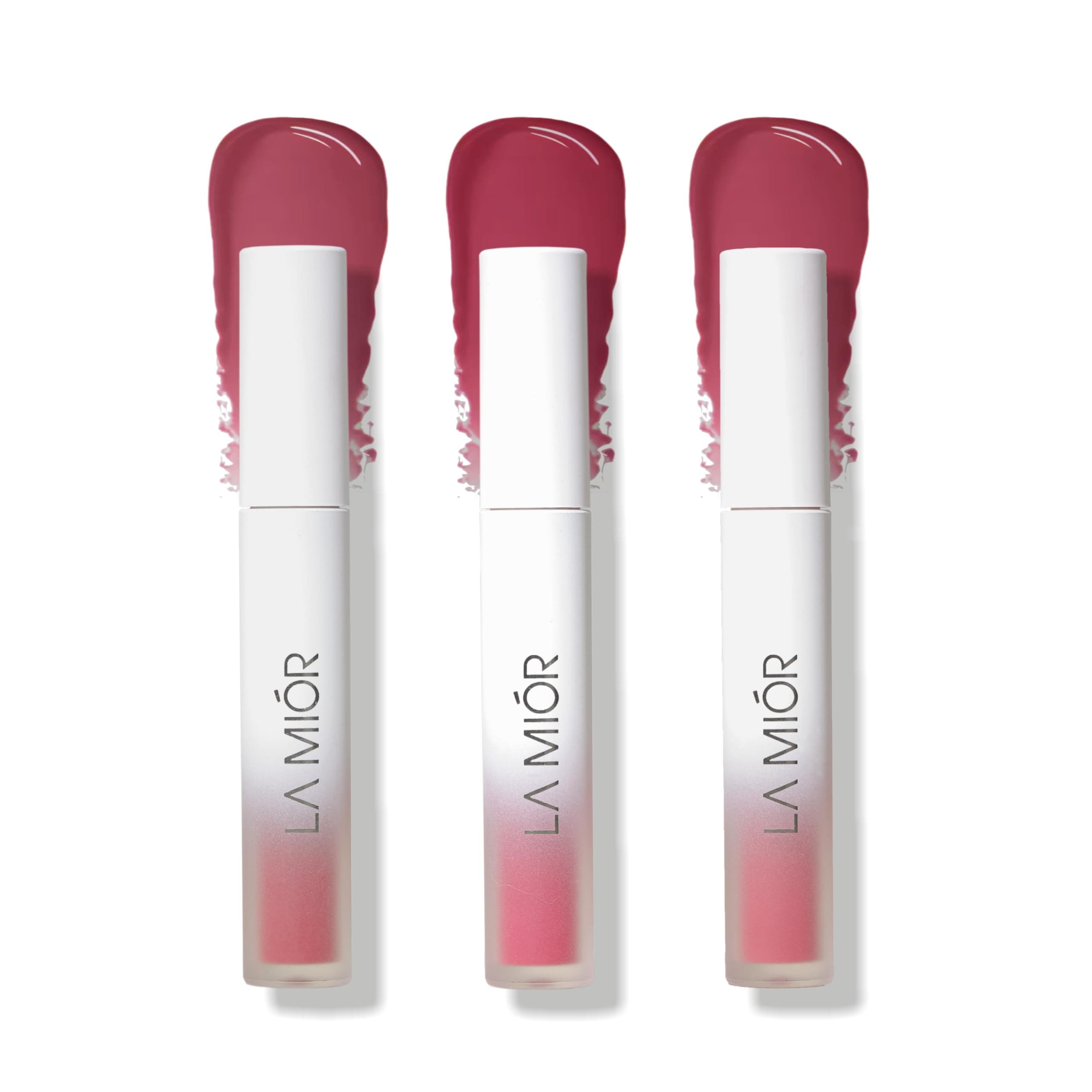 LA MIOR Long-Lasting Juicy Lip Stain | Pack of 3 | 16-Hour Stay, Transfer-Proof, Gel-to-Oil, Plumping, Hydrating | Shade: Dreamy Monsoon