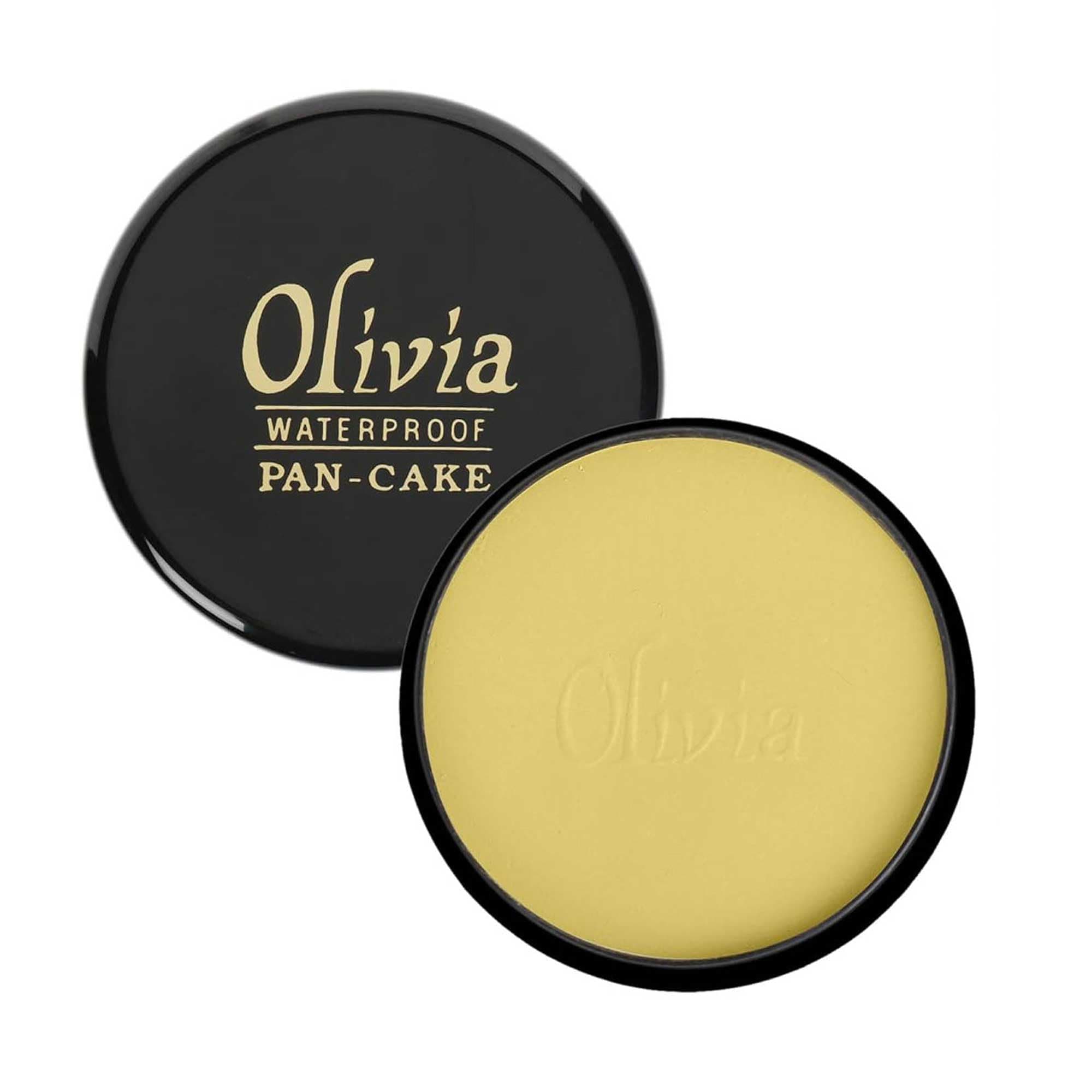 Olivia 100% Waterproof Pan Cake Golden Yellow Makeup Concealer 25g, Shade No.21