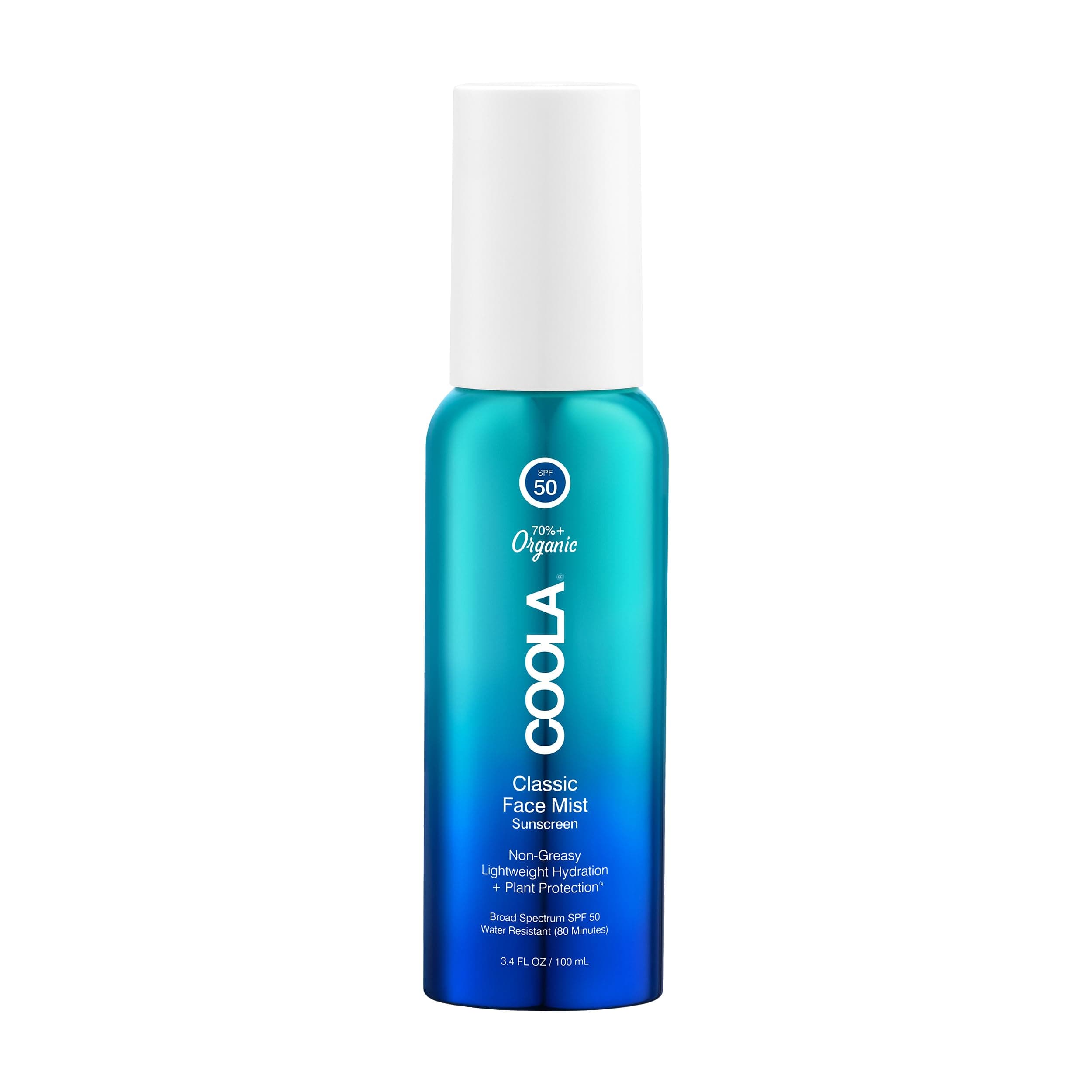 COOLA Organic Sunscreen SPF 50 Sunblock Facial Care, Dermatologist Tested Skin Care for Daily Protection, Vegan and Gluten Free, Natural Fragrance 100ml