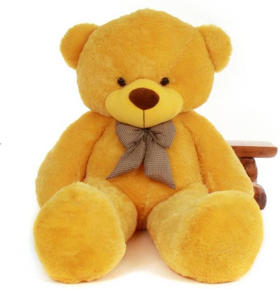 Toyhub 3 Feet Stuffed Soft Teddy Bear (Yellow Color) - 91 Cm