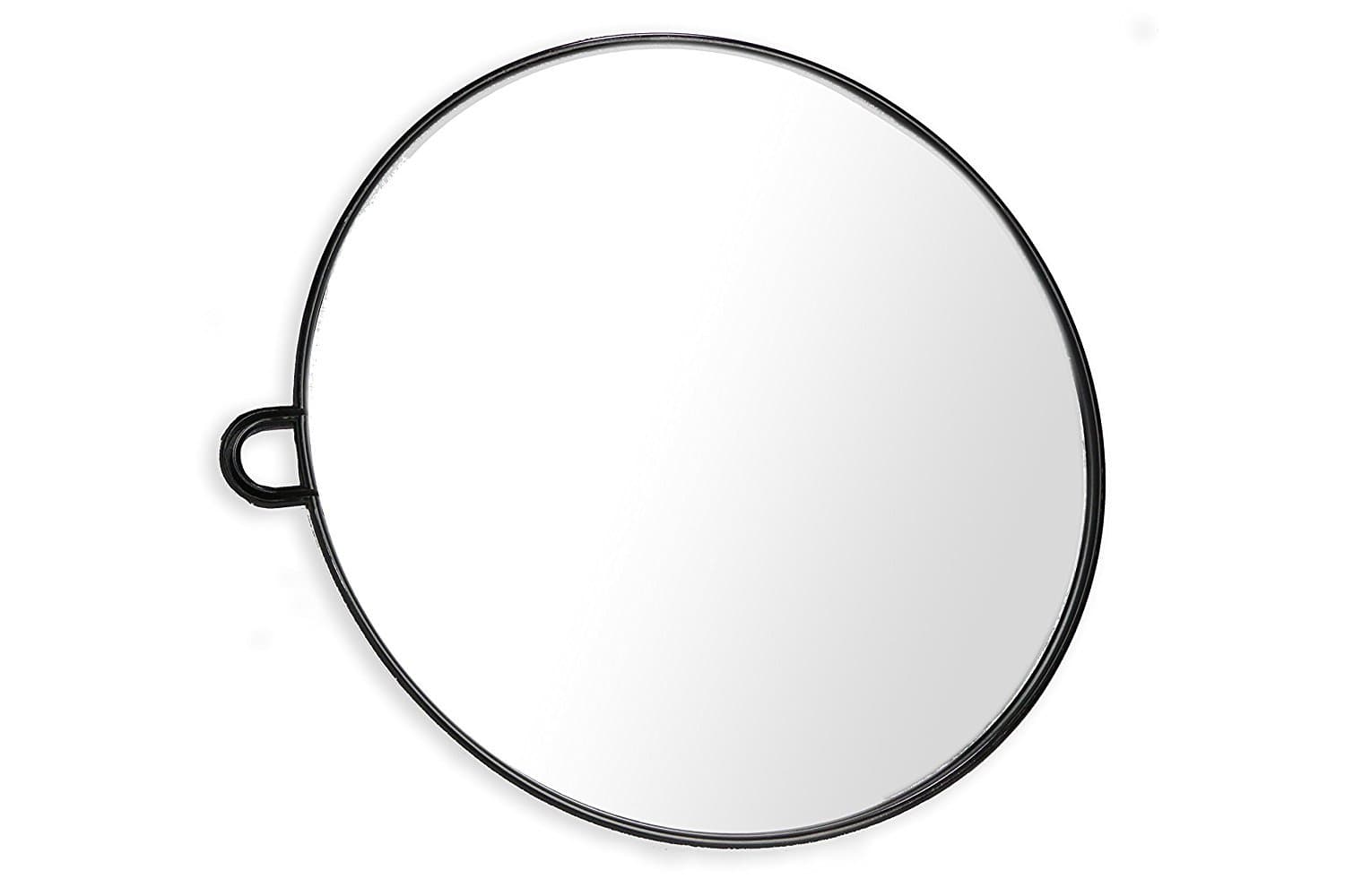 Barber Trade Lightweight Handheld Round Hairdressing Mirrors - Use the Handle or Hang on the Wall for Barbers, Salons and Beauticians - Viewing Mirror for Back of the Head Haircuts and Styling