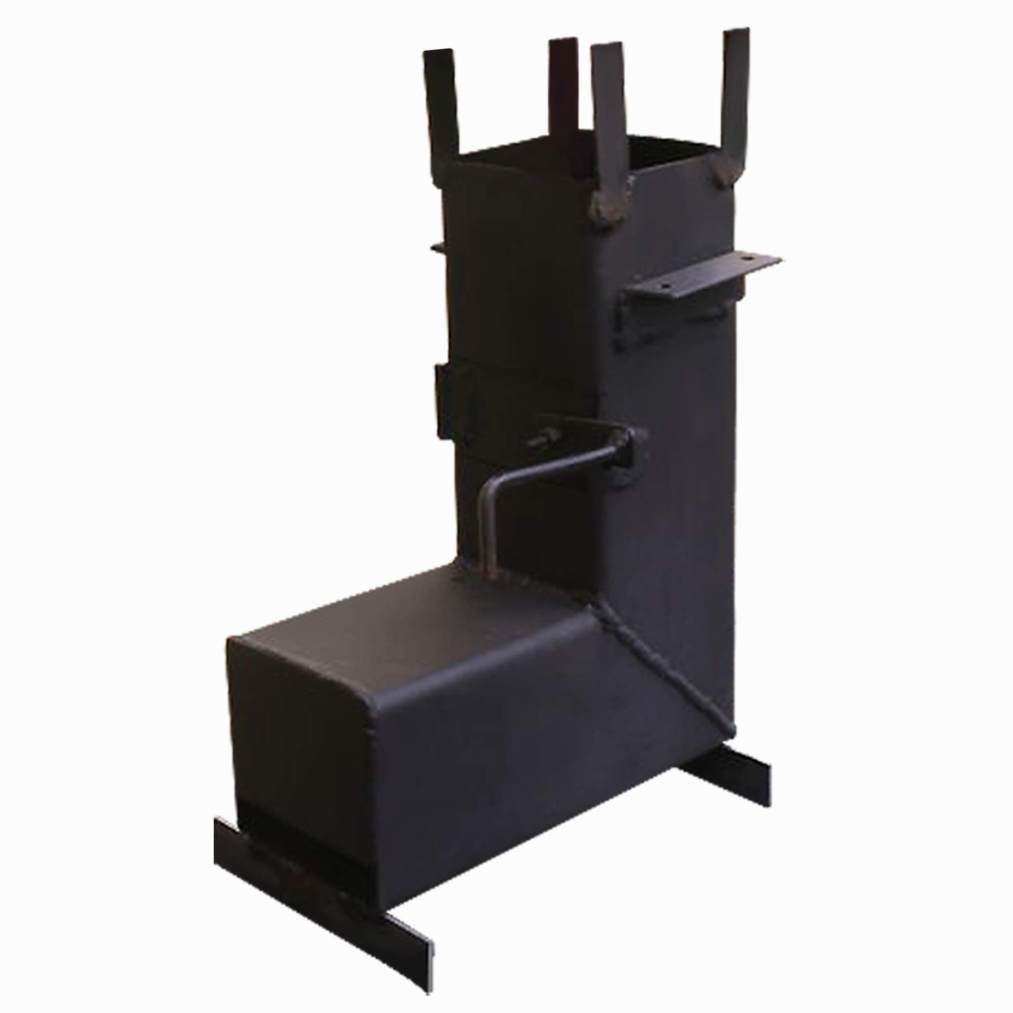 Rocket Stove Plans DIY Steel Wood Burning Camping Stove Camp Cooking Equipment