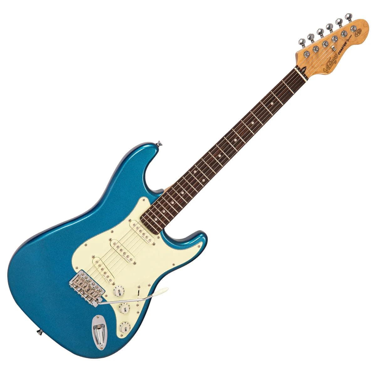 VINTAGE V60 COASTER SERIES ELECTRIC GUITAR - CANDY APPLE BLUE