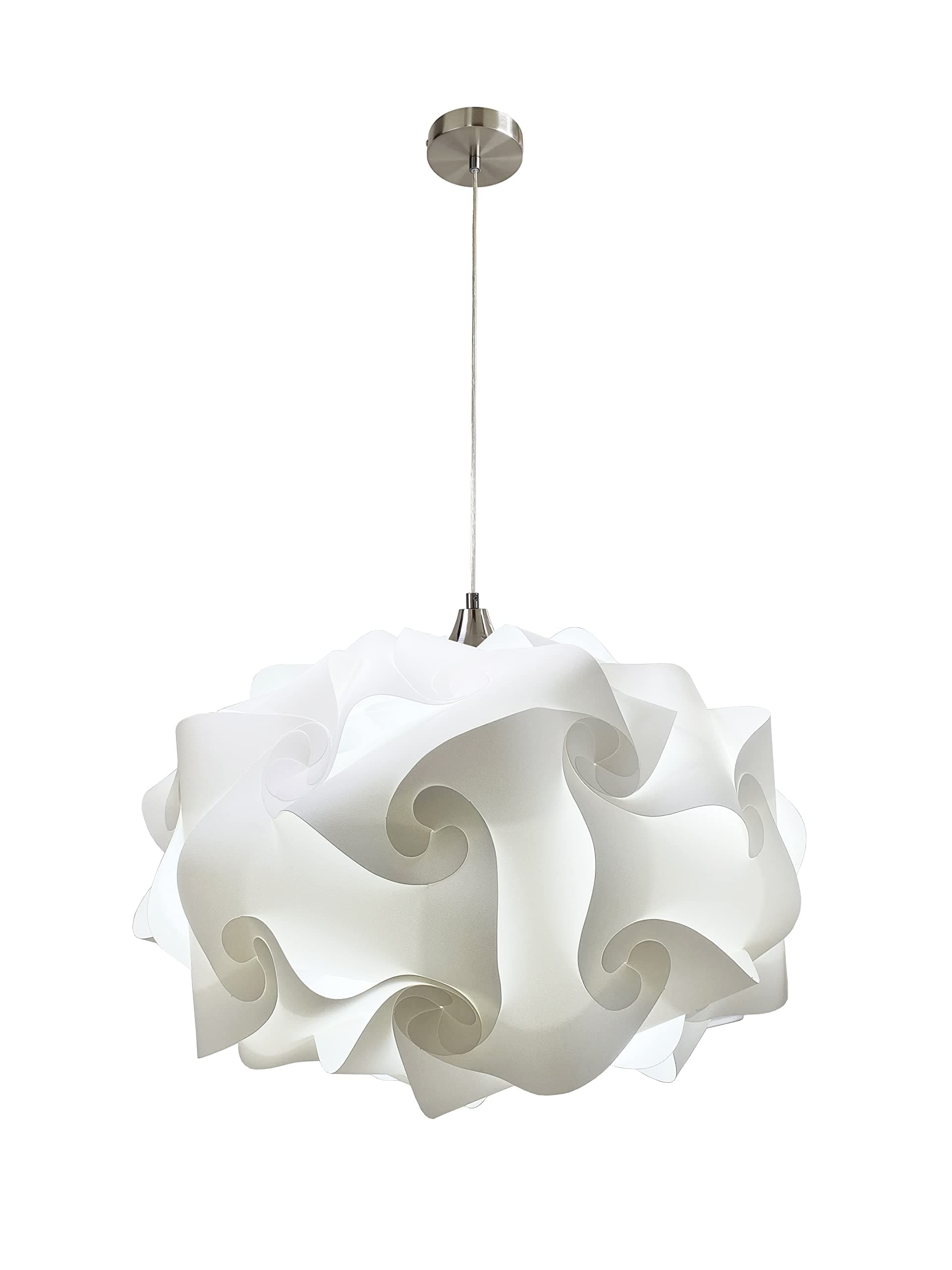 EQLight Cloud 1-Light White Globe Oval Pendant