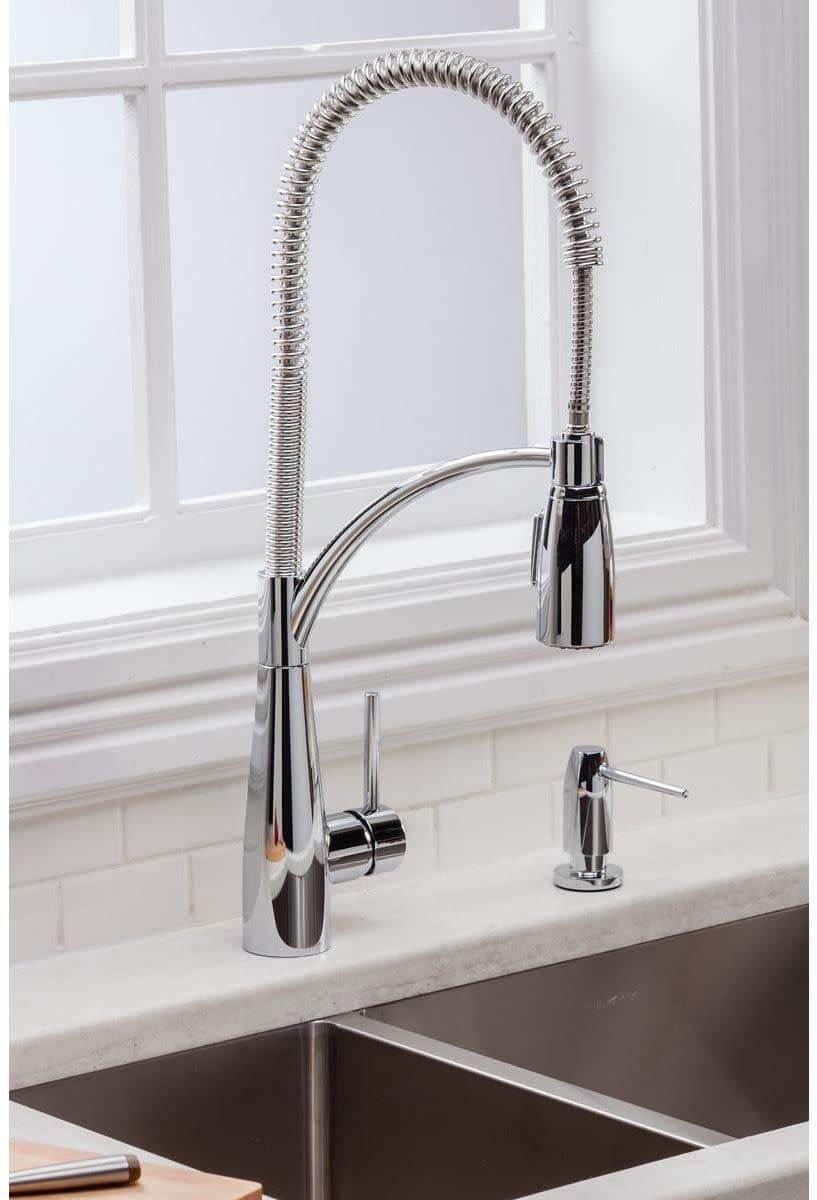 Elkay LKAV4061CR Single Hole Kitchen Faucet with Semi-professional Spout and Forward Only Lever Handle, Chrome