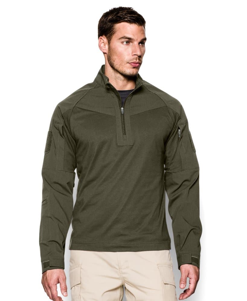 Under Armour Mens UA Storm Tactical Combat Shirt Large Marine OD Green
