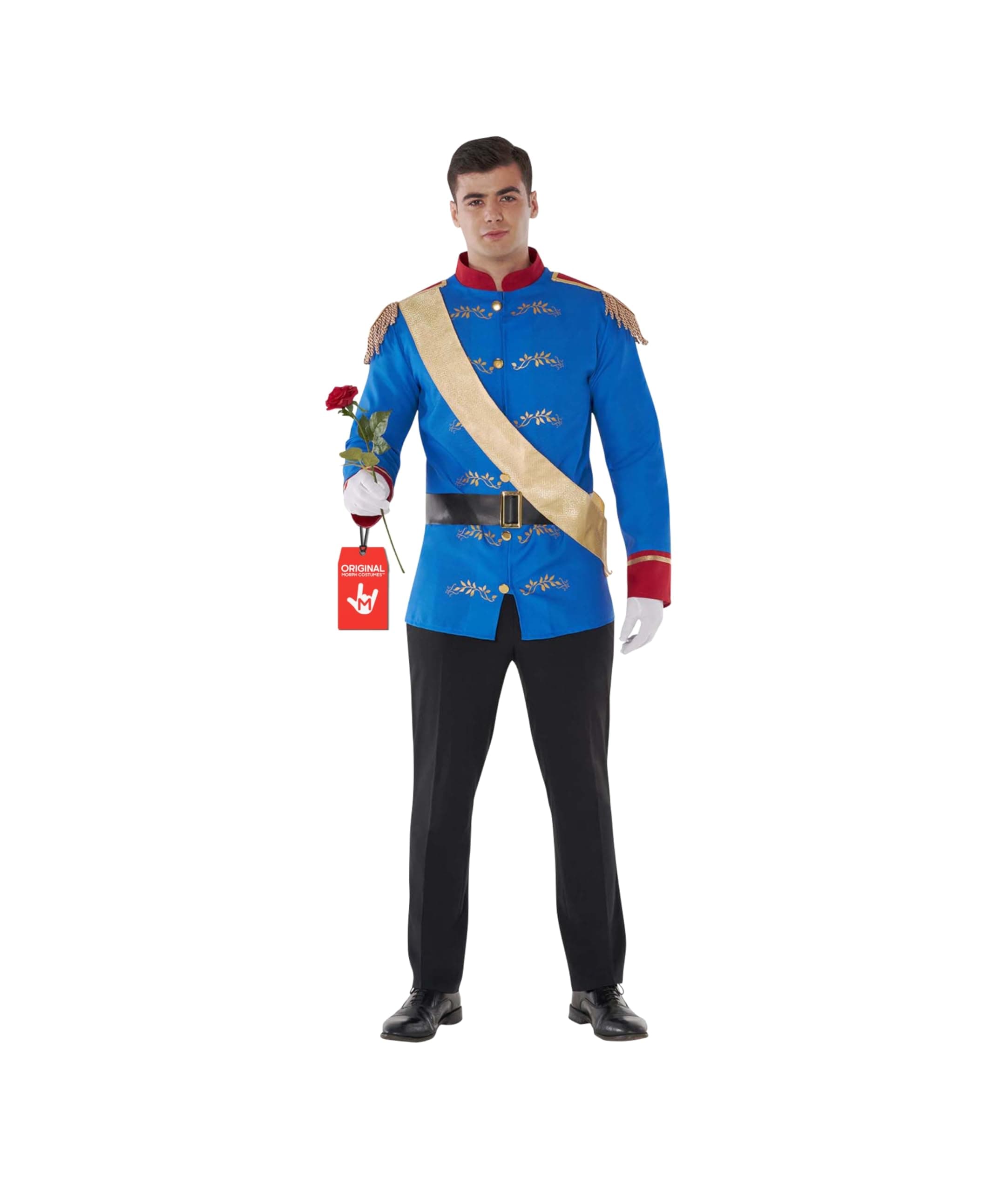 Morph Prince Charming Costume for Men, Prince Costume for Men, Halloween Costumes Adult