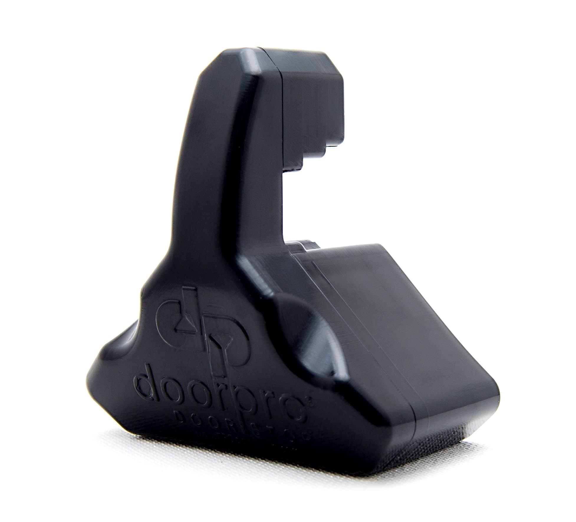 DoorPRO Doorstop Commercial Black with Swivel Belt Clip, Hinge Based