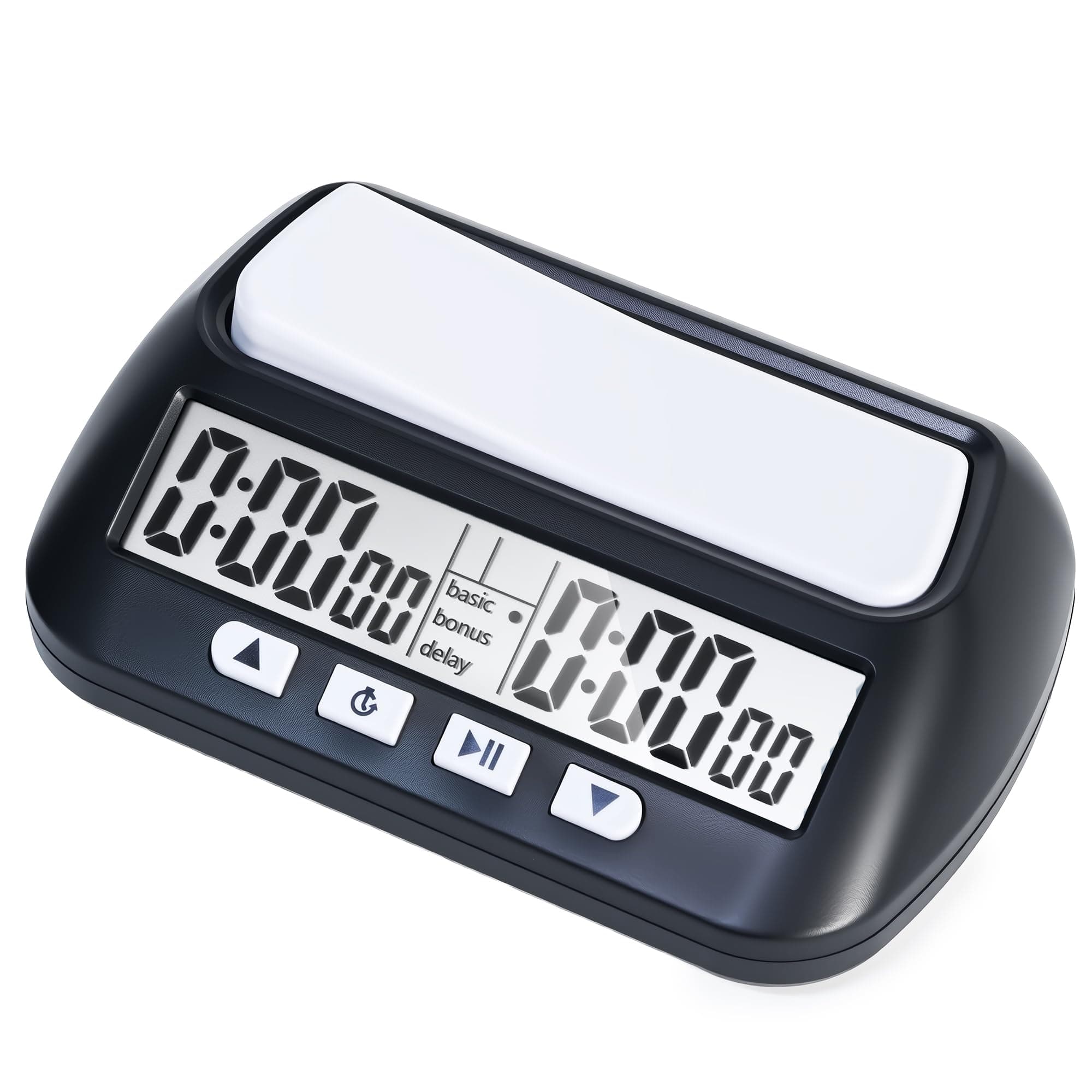 Generic Multifunctional Chess Clock, Professional Electronic Chess Timer, Portable Digital Chess Clock for Chinese Chess International Chess Board Go Game Gobang (Black)