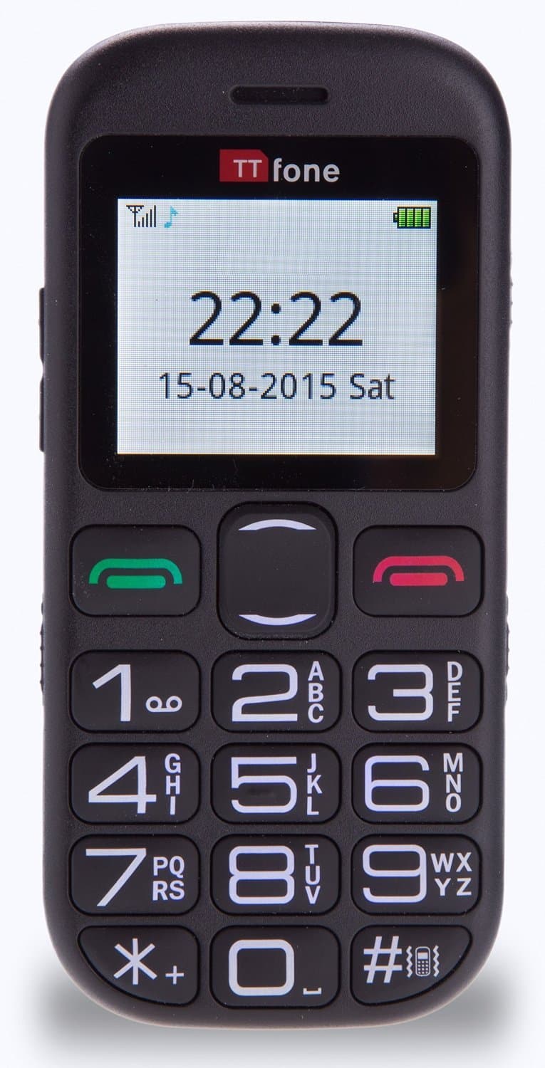 TTfone Jupiter 2 TT850 - Big Button Easy Senior Mobile Phone with Dock Charger