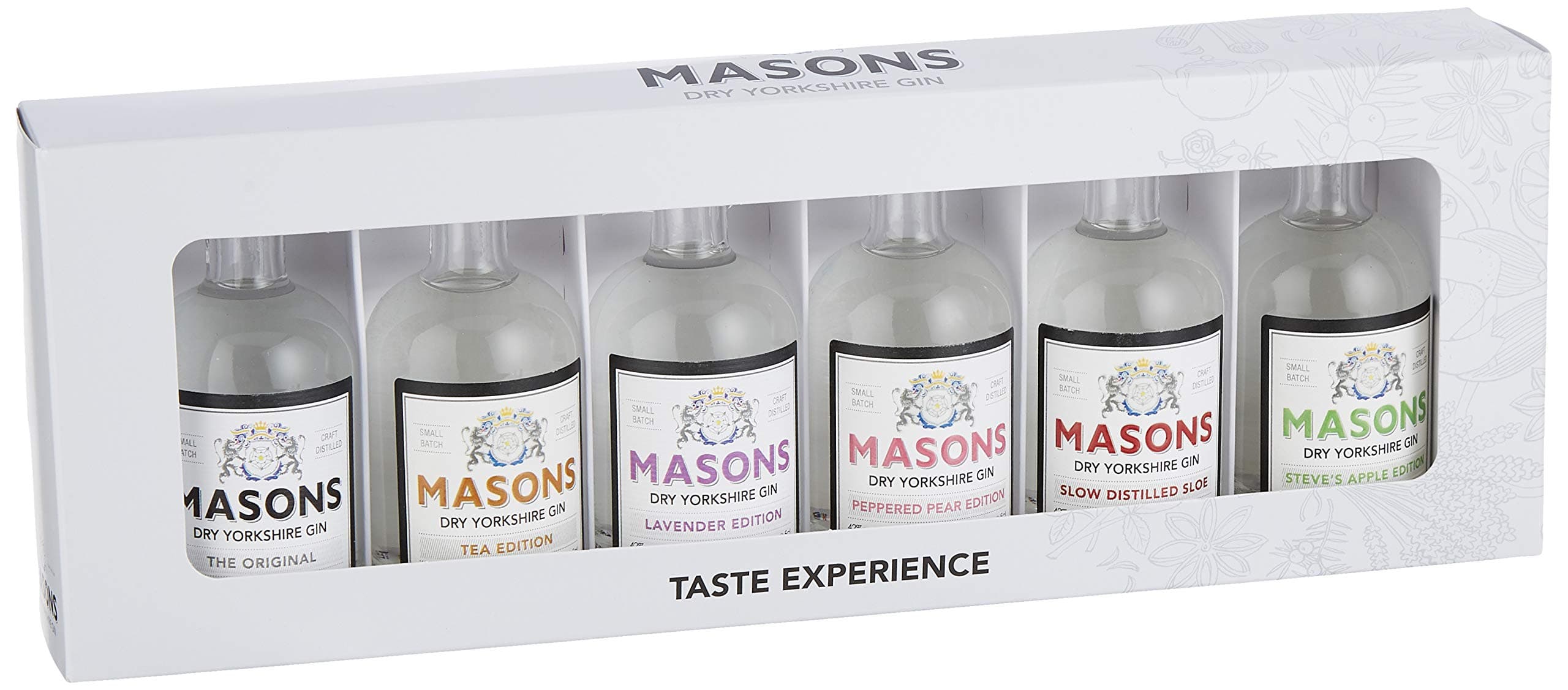 Masons 6 x 5 cl Taste Experience Gin Gift Set