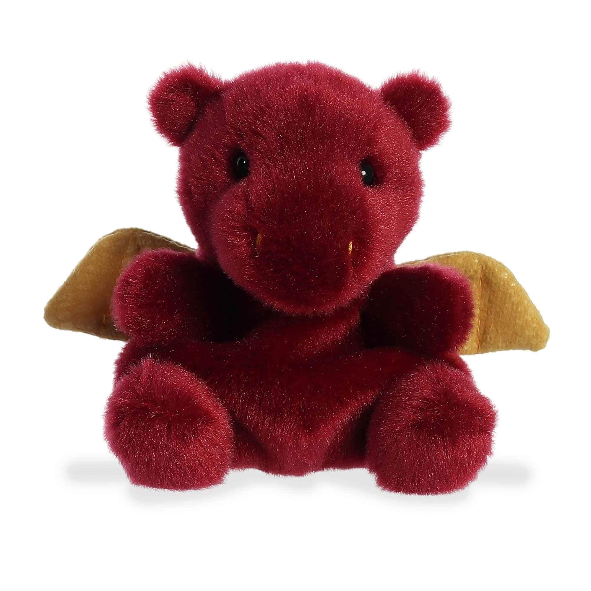 Aurora® Adorable Palm Pals™ Aidan Dragon™ Stuffed Animal - Pocket-Sized Play - Collectable Fun - Red 5 Inches