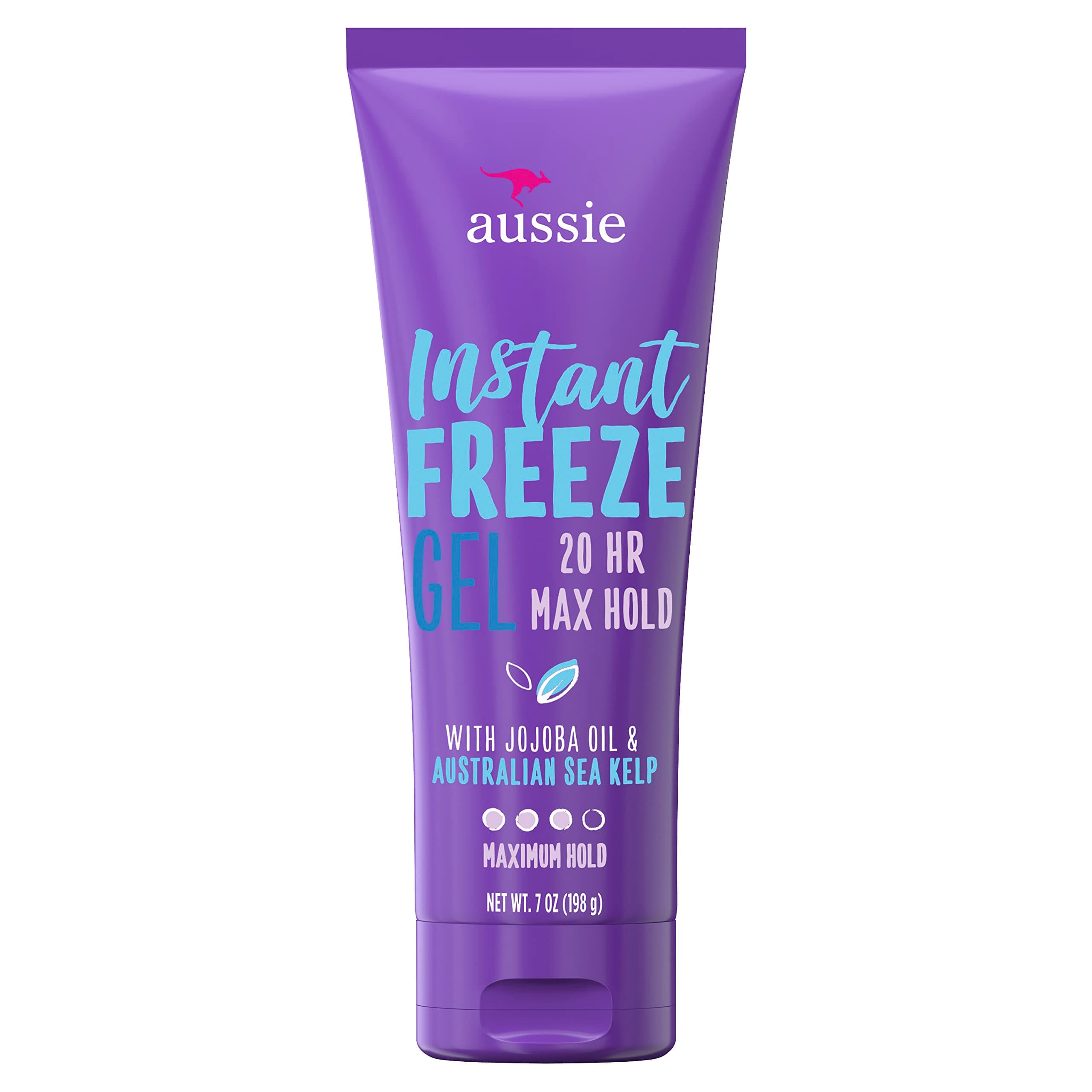 Instant Freeze Hair Gel with Jojoba Oil & Sea Kelp, 7 Ounce