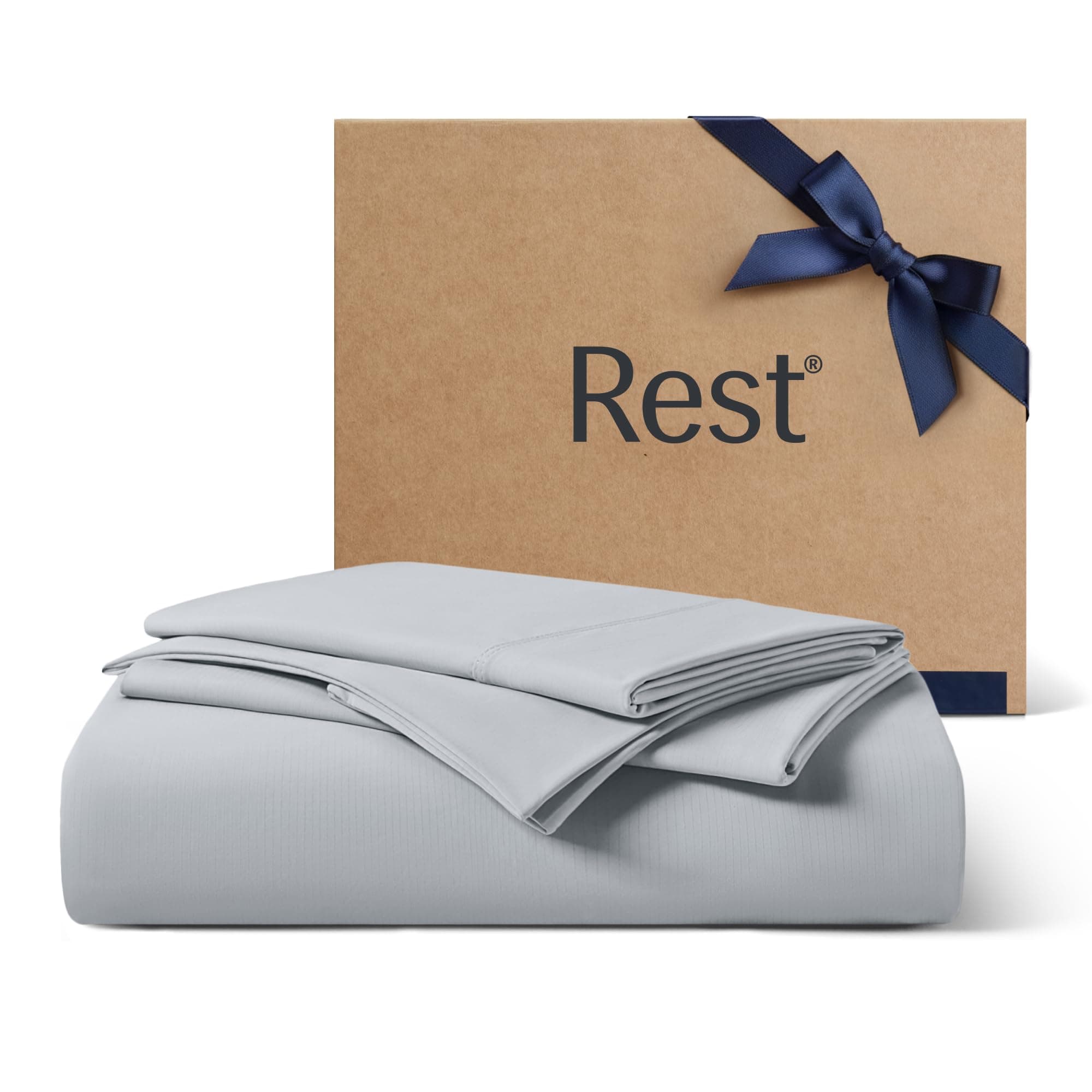 - Evercool®+ Starter Sheet Set, Queen, Light Gray, Breathable Bed Sheets for Hot Sleeper and Night Sweats, with Pillowcases, Ionic+ Self-Cleaning Silver Yarn for Sensitive Skin, 3PCS No Flat Sheet