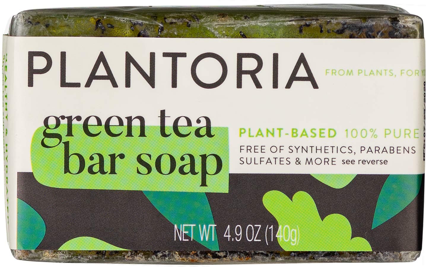 Green Tea Natural Soap Bar | Anti Aging Plant Based Pure Body Soap | Antioxidant Rich Soap for Men & Women With Green Tea, Pea Flower, Olive Leaf, Coconut, Witch Hazel