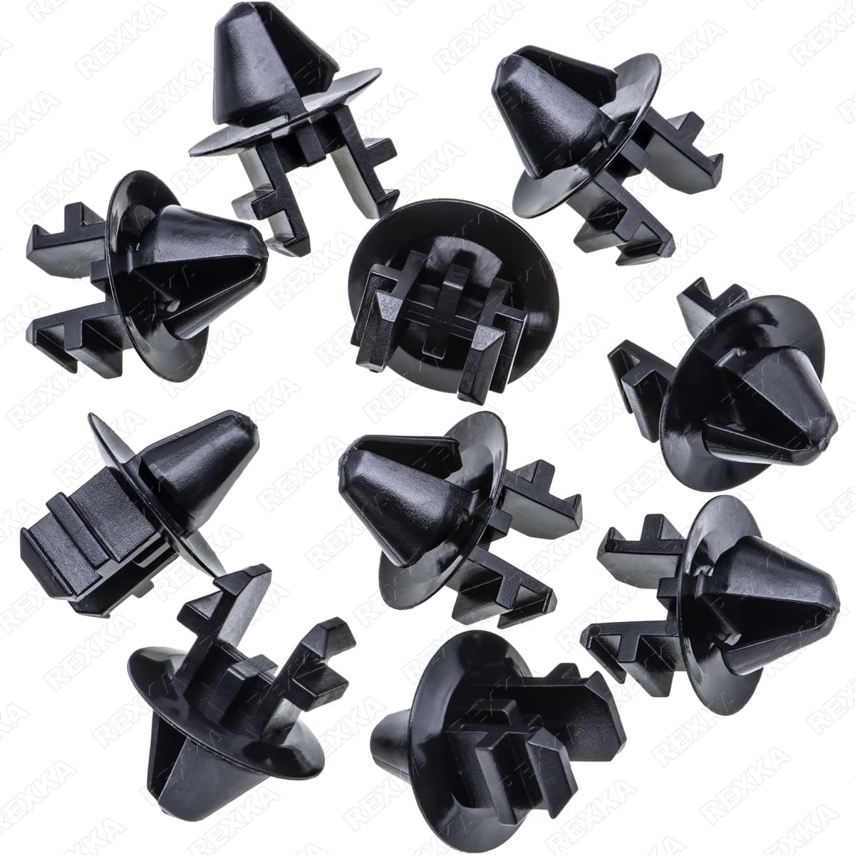 Rexka 10pcs Radiator Shroud Air Deflector Cowl Grille Retainer Clip W708771-S300 Compatible with Ford Expedition F-150 F-250 F-350 F-450 F-550 Lincoln Mark LT Navigator W708771S300