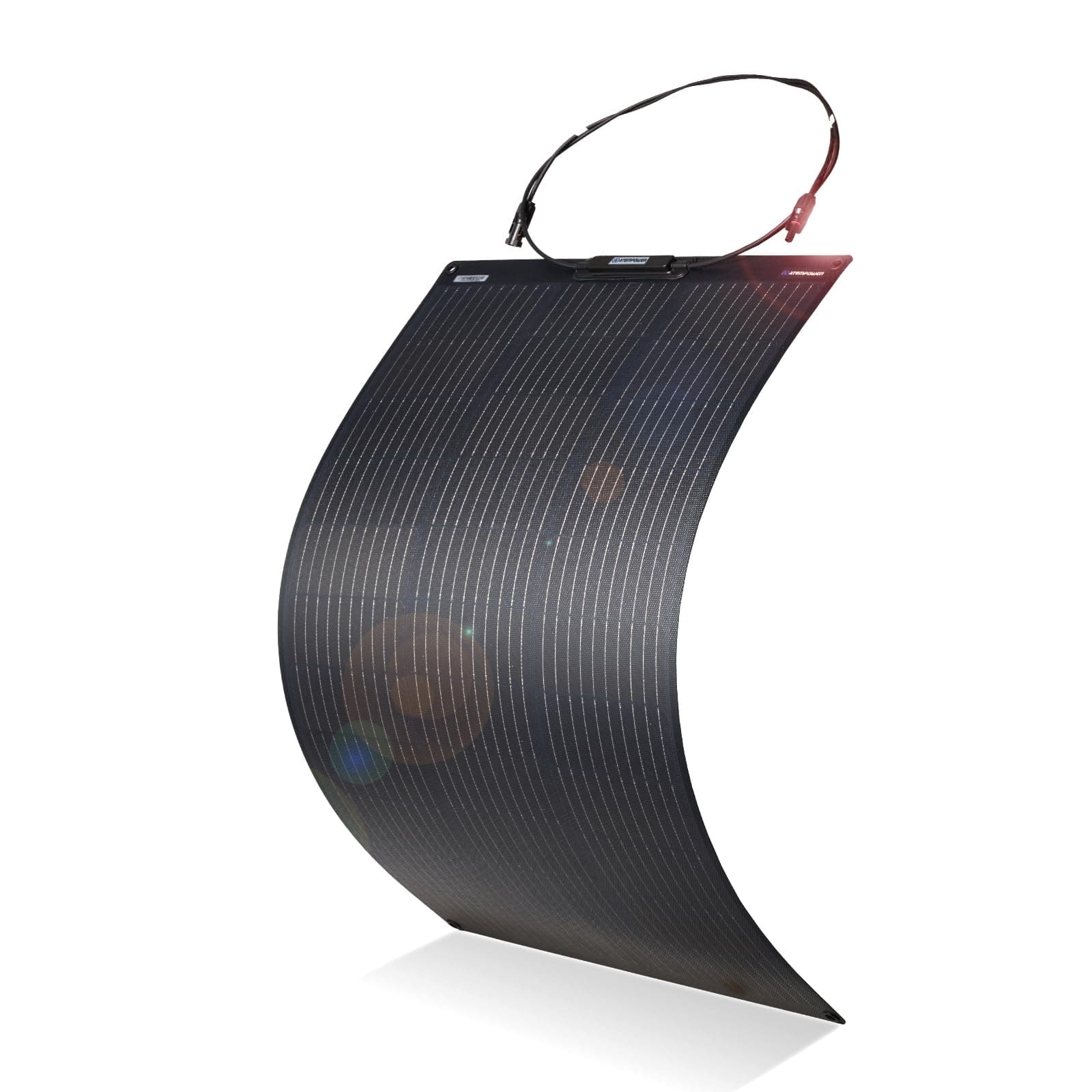 ATEM POWER Monocrystalline Solar Panel Flexible 245° Bendable 100W 12V Portable Solar Charger with Uneven Surfaces Lightweight for RV Tent Roof Boat Cabin Marine Camping