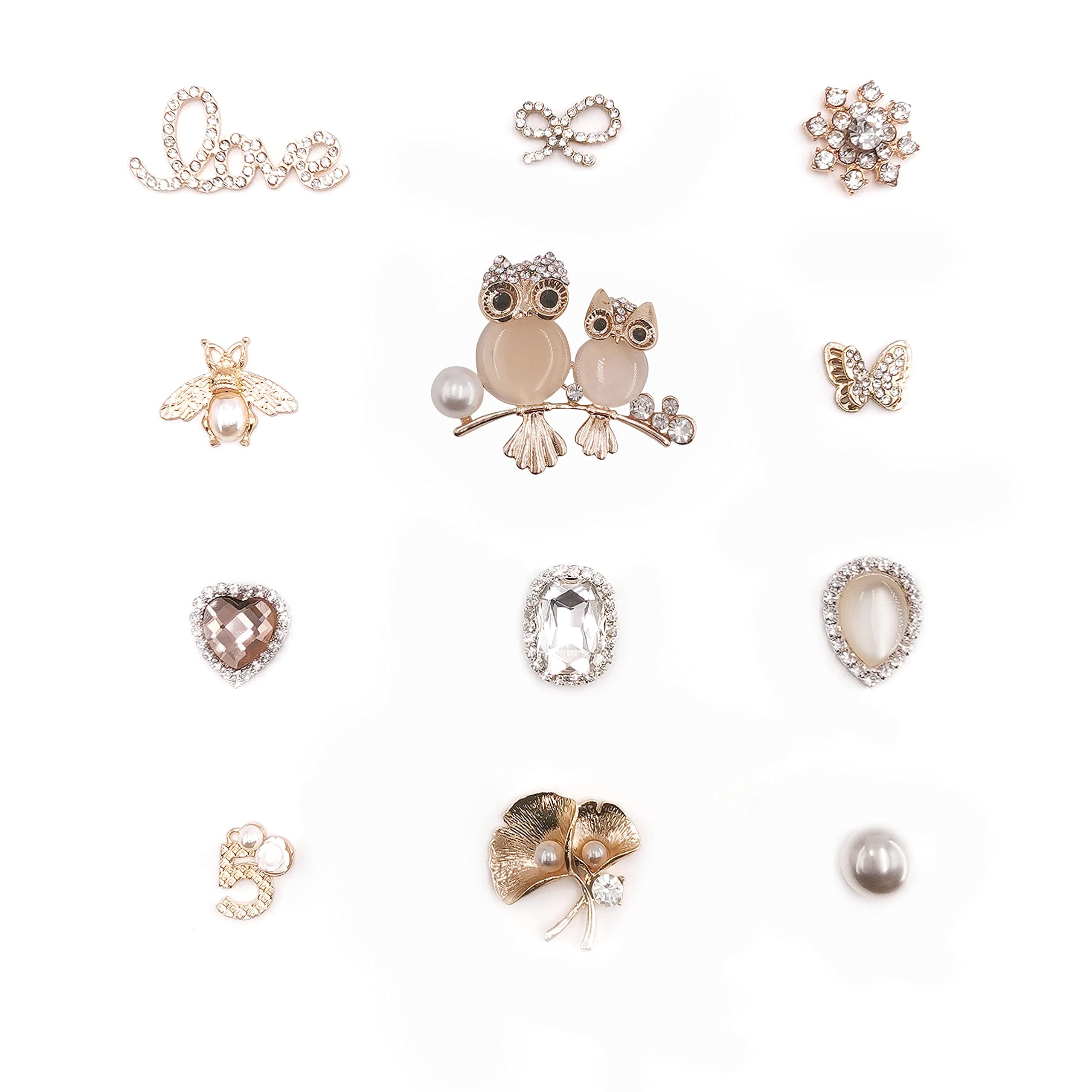 Shoe Charms for Clogs Accessories Chains for Women Girls Bling Trendy Rhinestone Pearl Designer Jewelry Charms for Adults Teens Shoe Decoration Charms Party Favors…