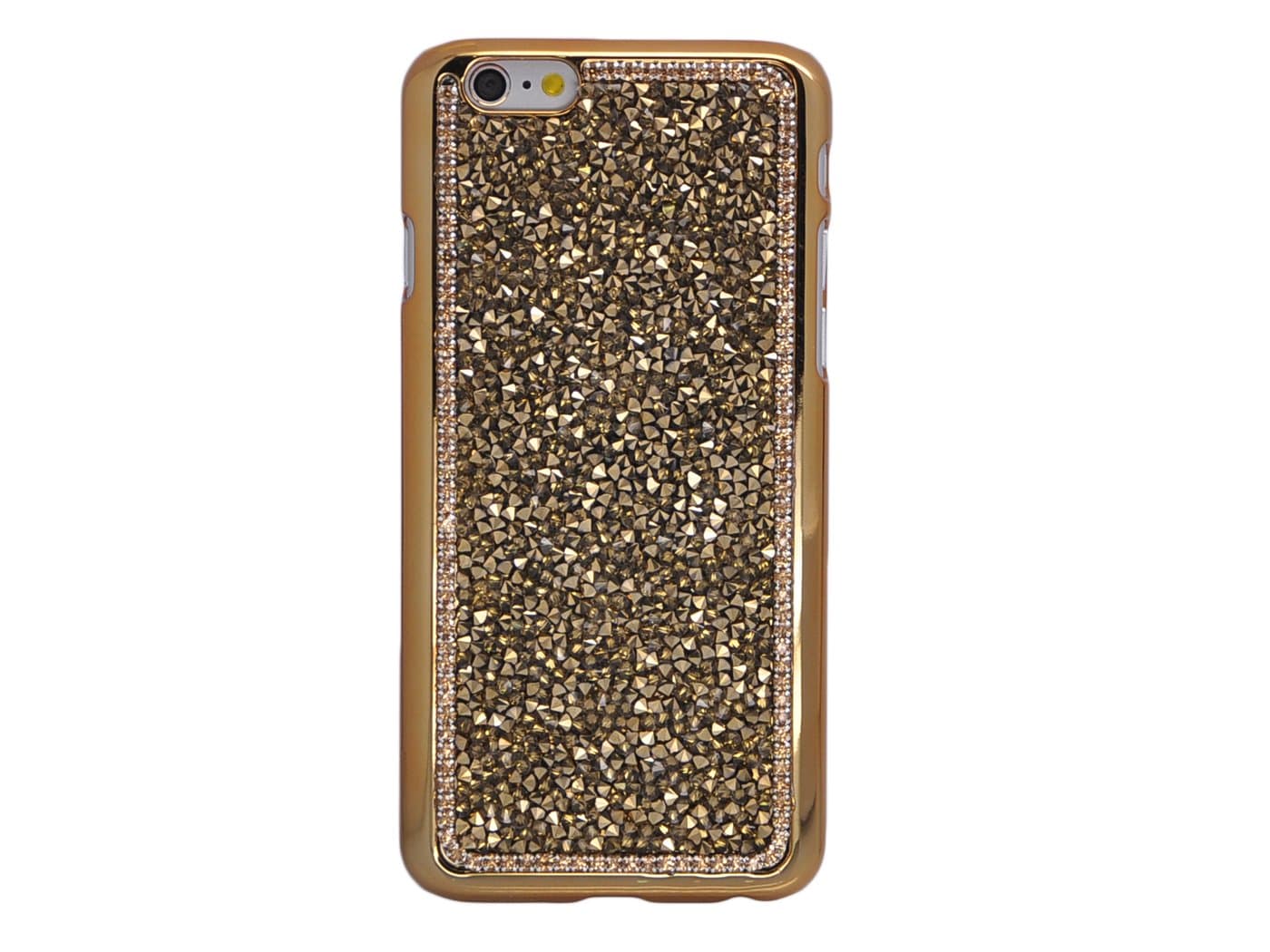 VWTECH? For Iphone 6 Plus 5.5" (Not regular iPhone 6) Hard PC & Metal Diamond Rhinestone Crystal Sparkle Bling Snap On Case Cover (Gold)