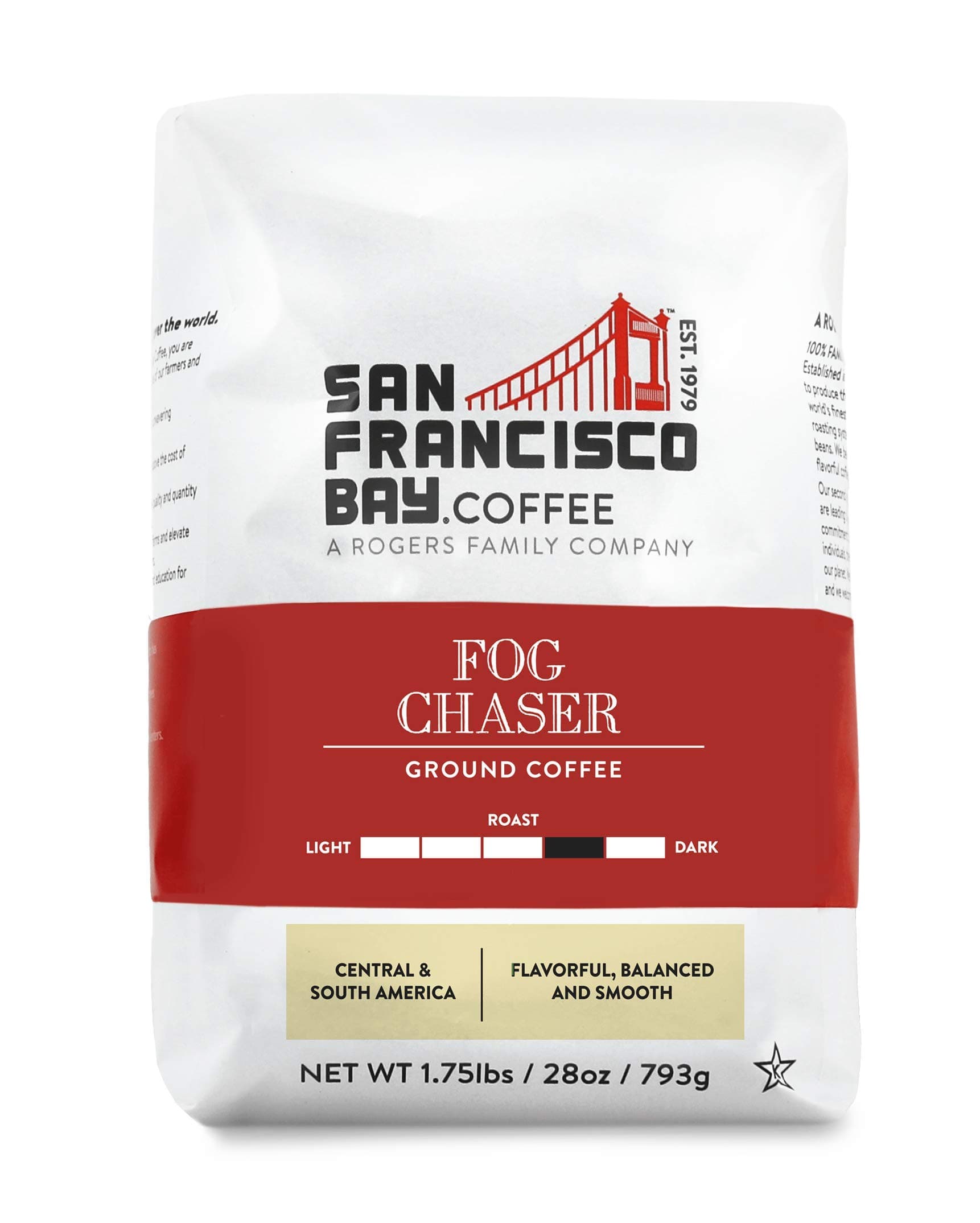 Ground Coffee - Fog Chaser (28oz Bag), Medium Dark Roast